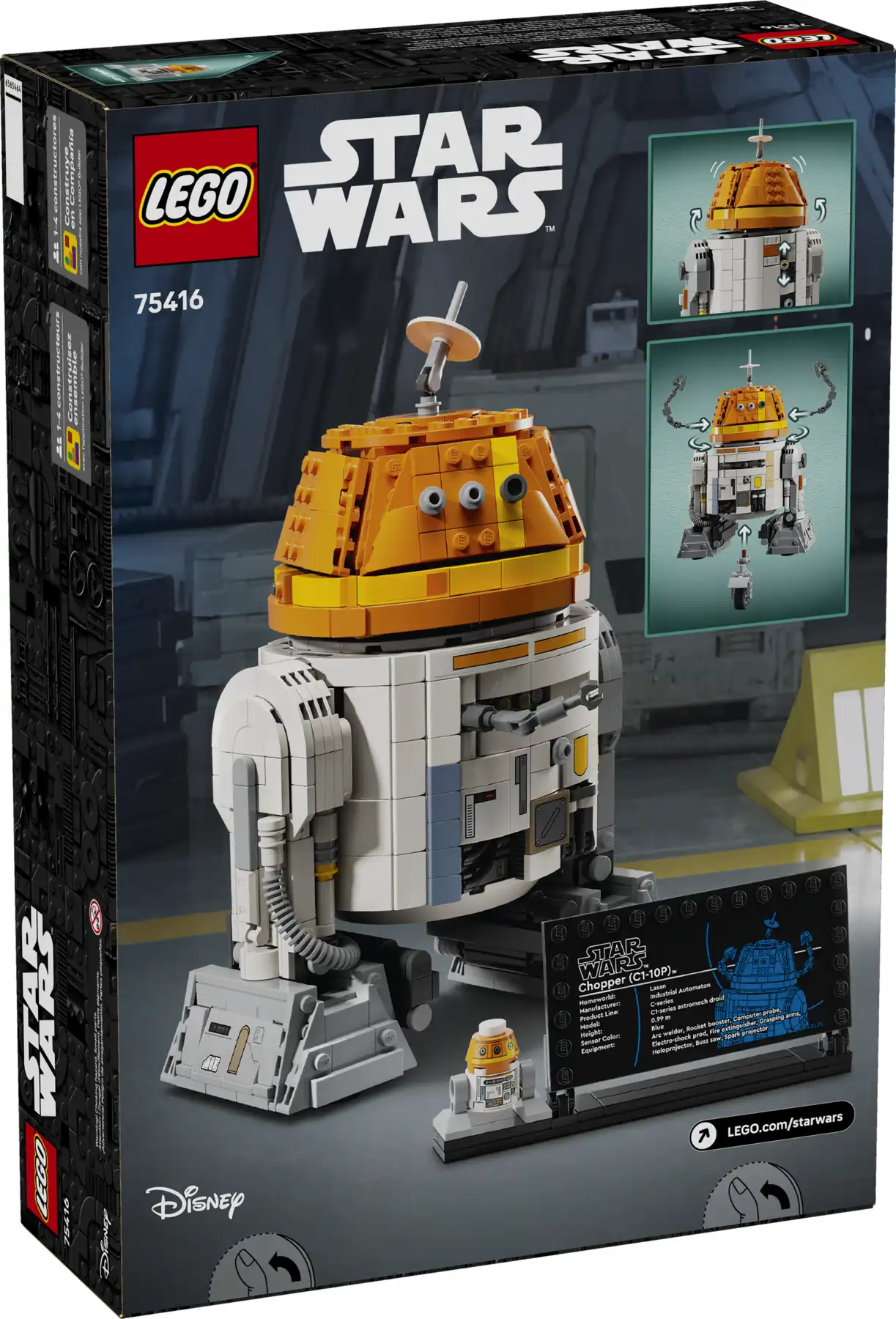 Zdjecie zestawu LEGO 75416 Star Wars Droid astromechaniczny Chopper (C1-10P)™ 1