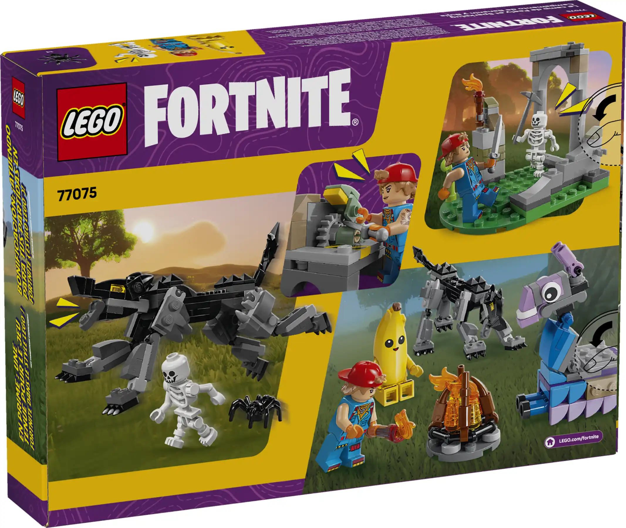 Zdjecie zestawu LEGO 77075 Fortnite Skórek i Iskra oraz obóz 2