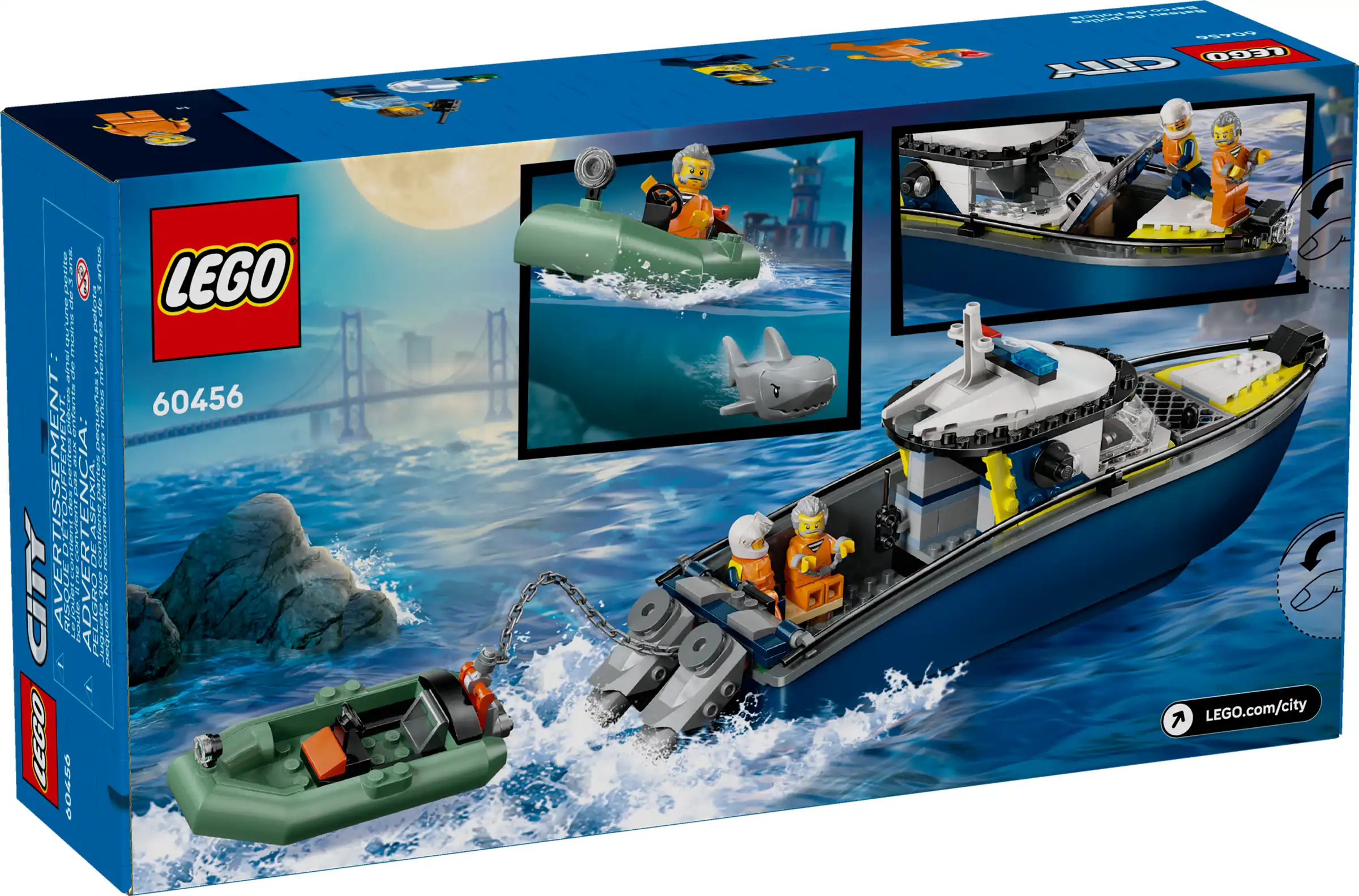 Zdjecie zestawu LEGO 60456 City Pościg łodzią policyjną 1