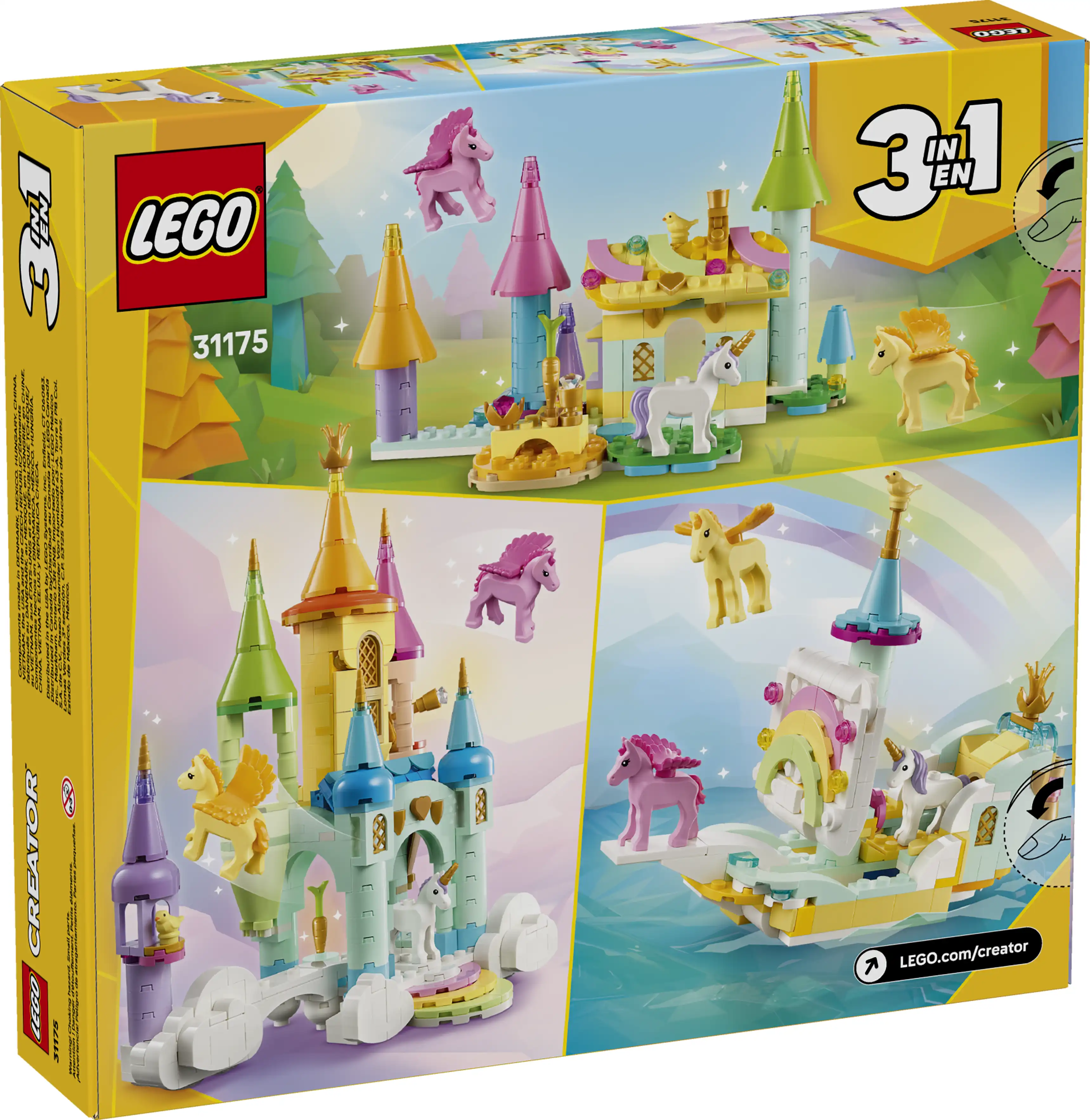 Zdjecie zestawu LEGO 31175 Creator 3 w 1 Zamek jednorożców 2