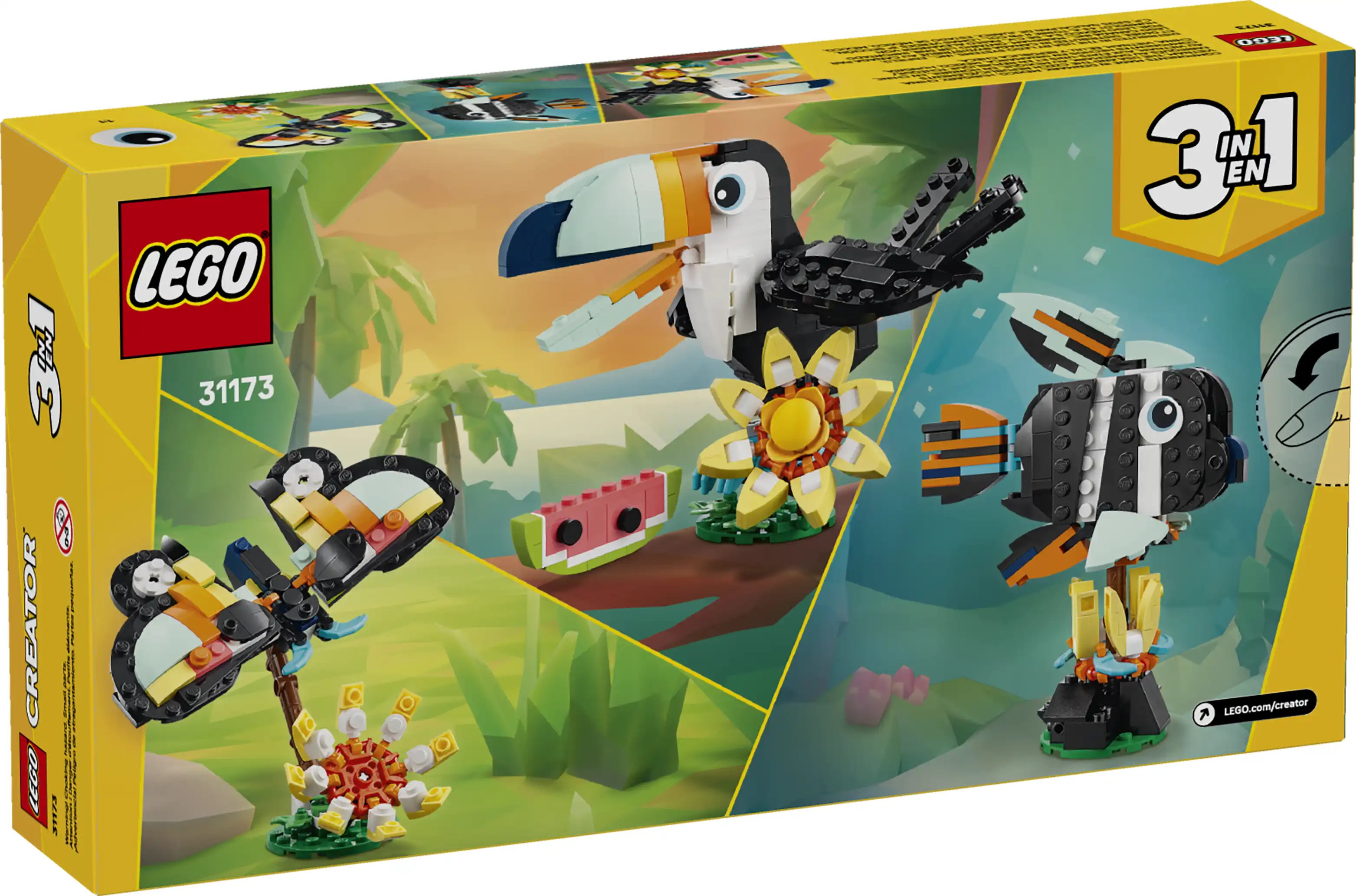 Zdjecie zestawu LEGO 31173 Creator 3 w 1 Dzikie zwierzęta: Tropikalny tukan 3