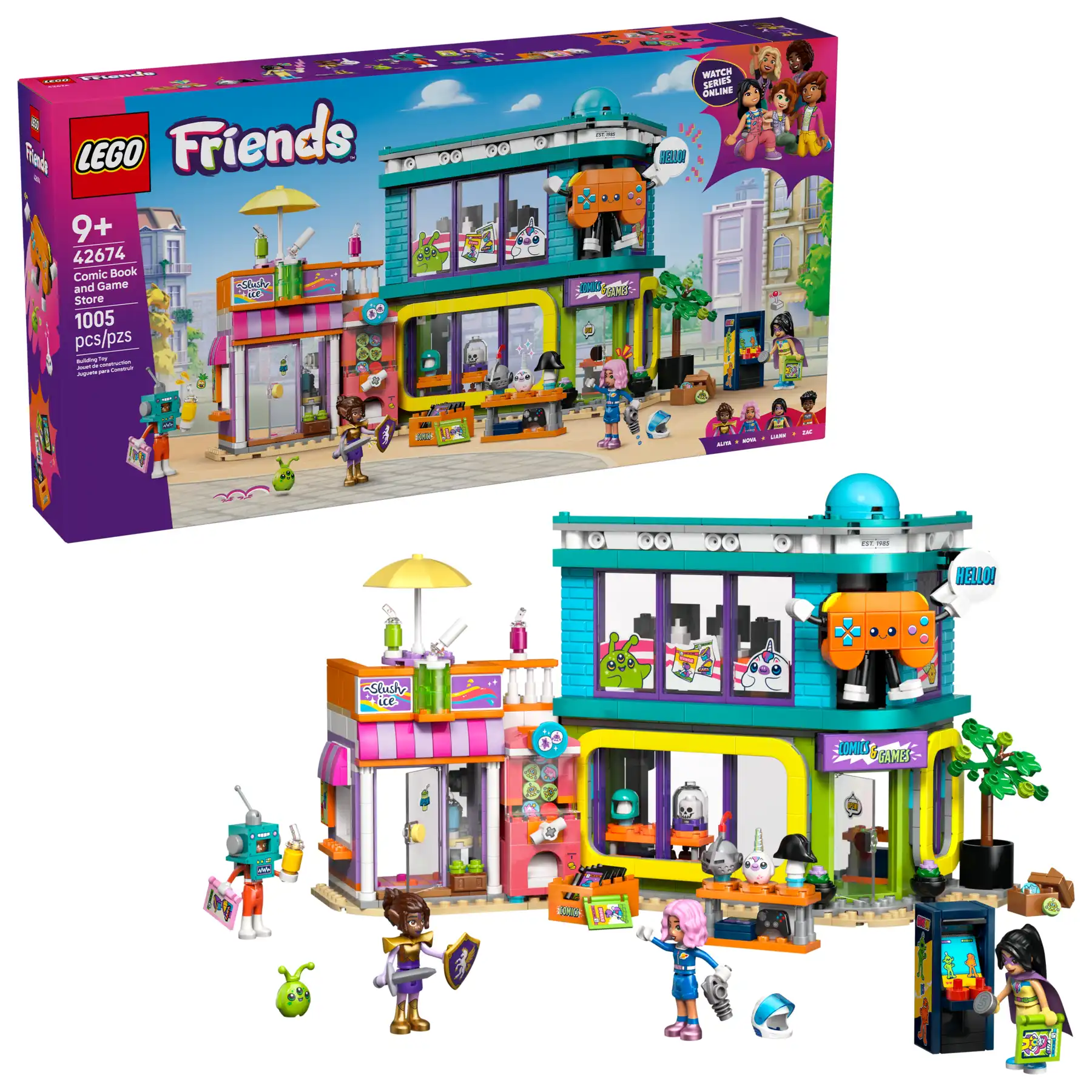 Zdjecie zestawu LEGO 42674 Friends Sklep z grami i komiksami 1