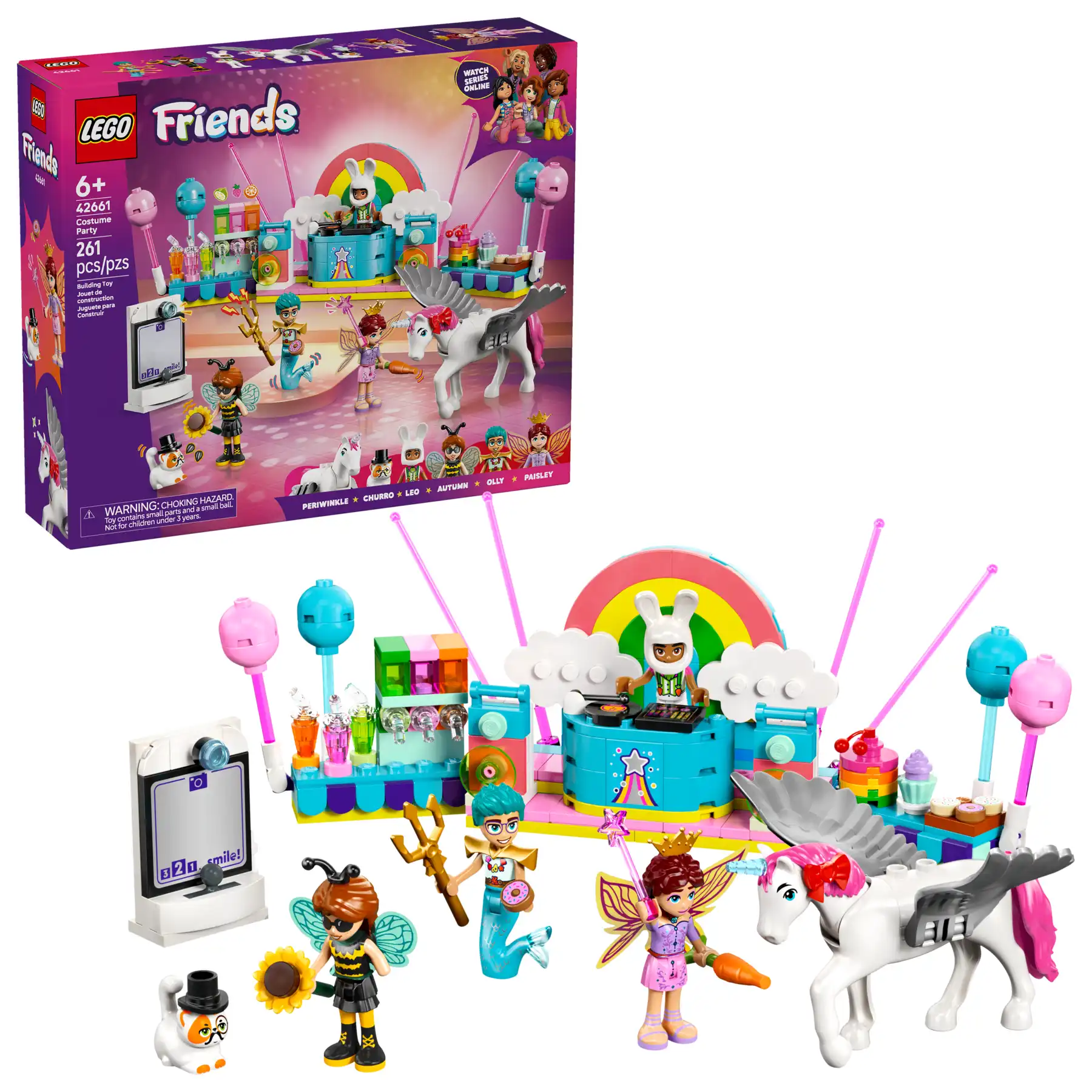 Zdjecie zestawu LEGO 42661 Friends Bal przebierańców z jednorożcem i wróżką 1