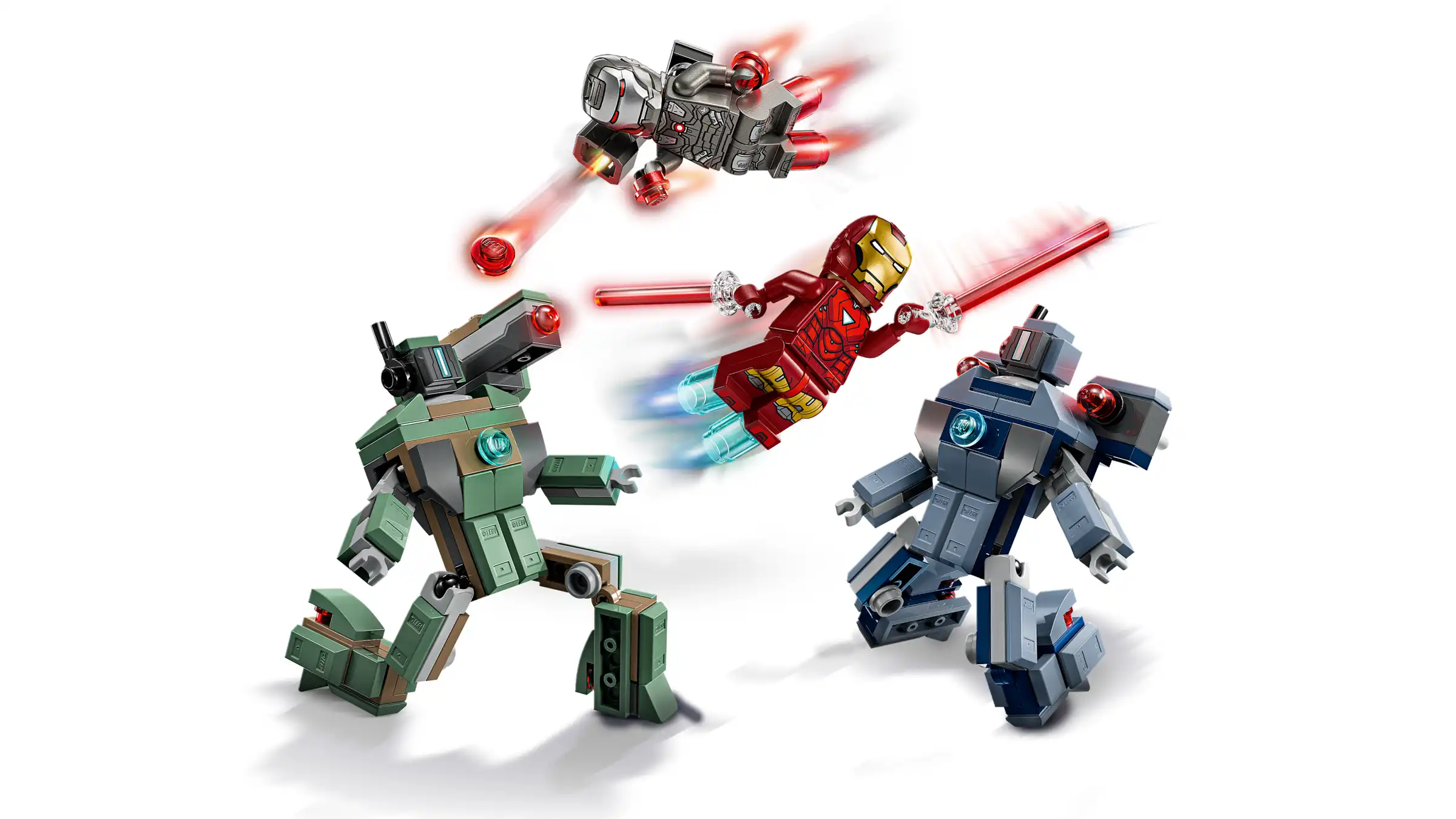 Zdjecie zestawu LEGO 76320 Marvel Iron Man i War Machine kontra drony Hammera 3