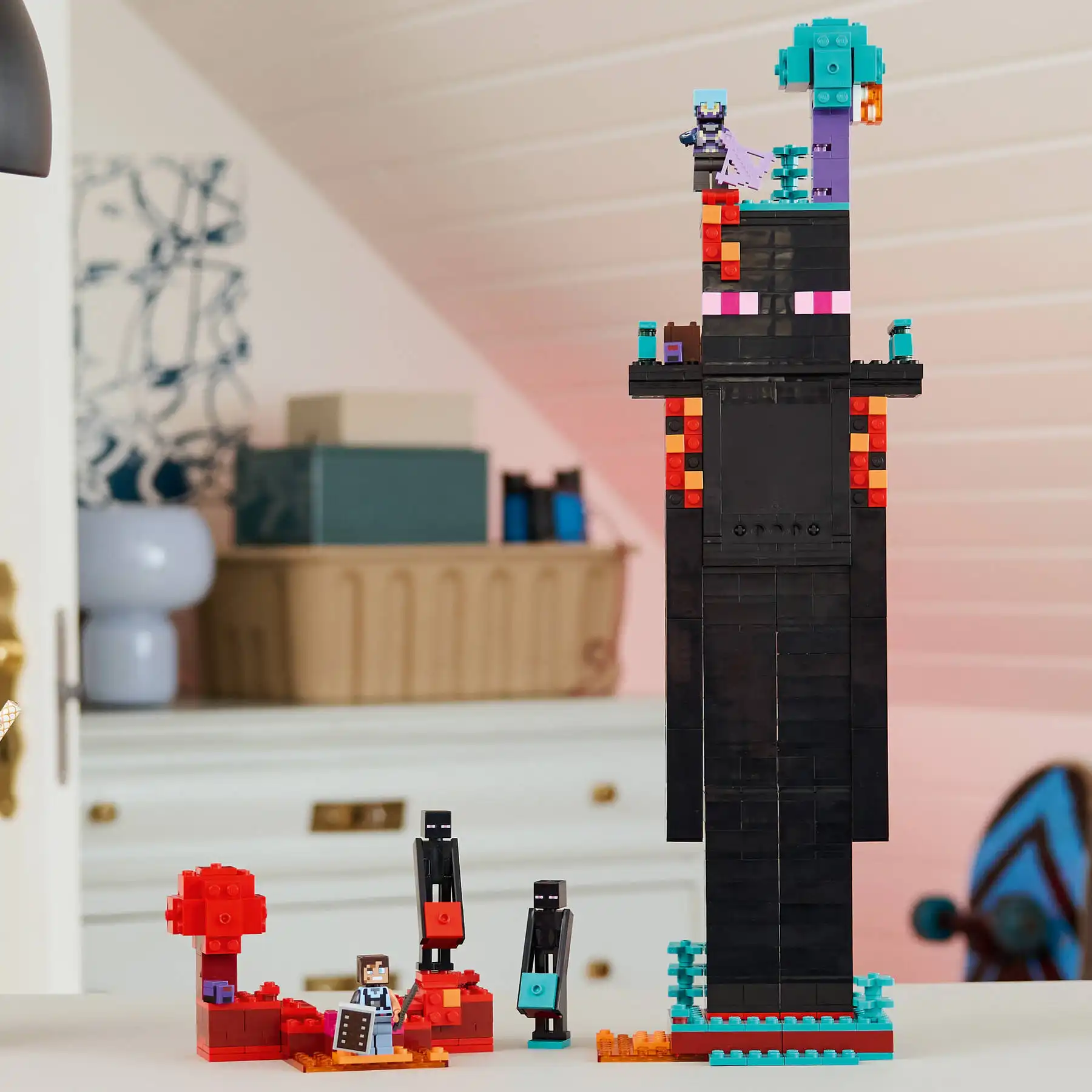 Zdjecie zestawu LEGO 21279 Minecraft Wieża Endermana 1