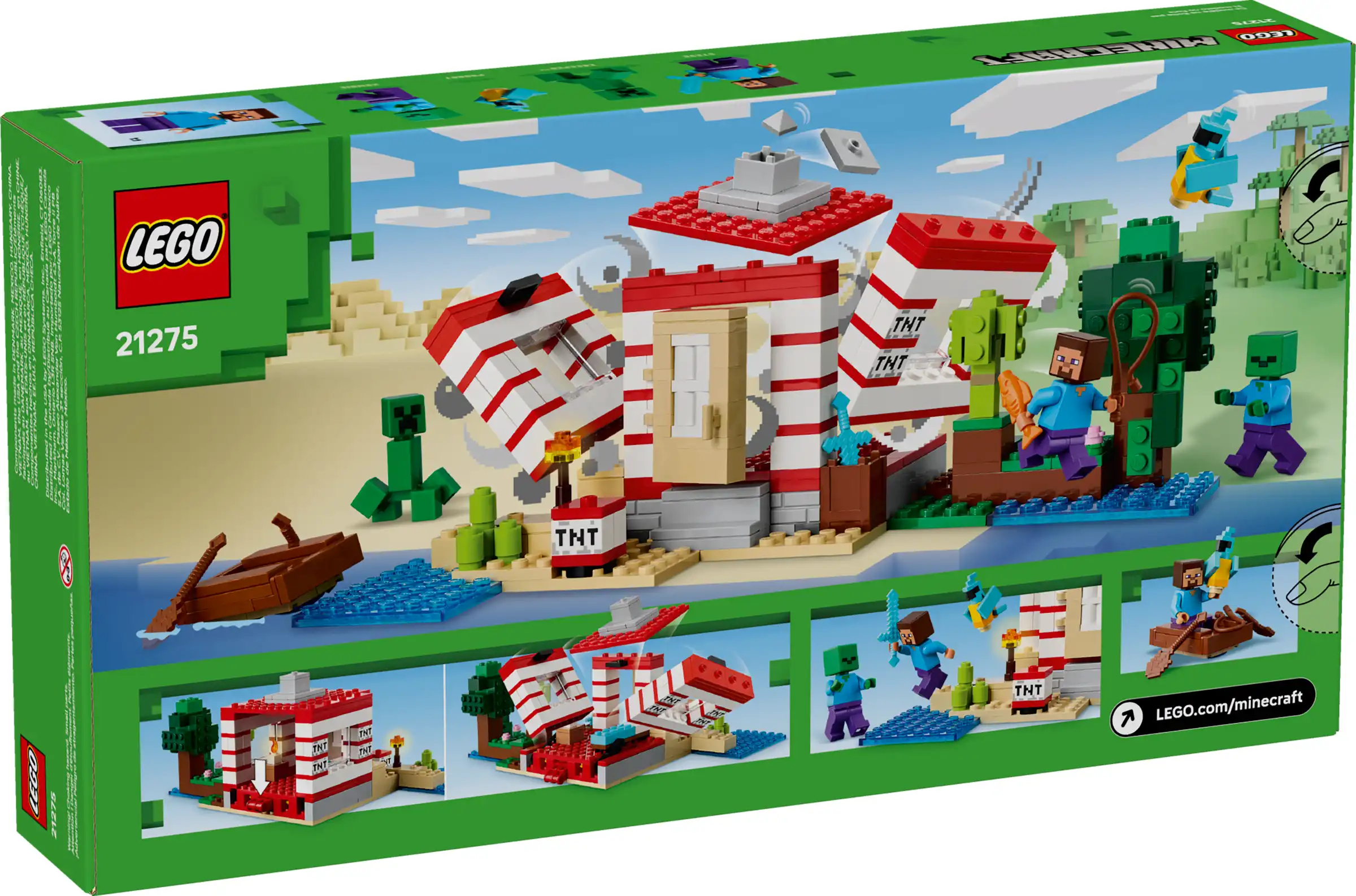 Zdjecie zestawu LEGO 21275 Minecraft Dom TNT w dżungli 2