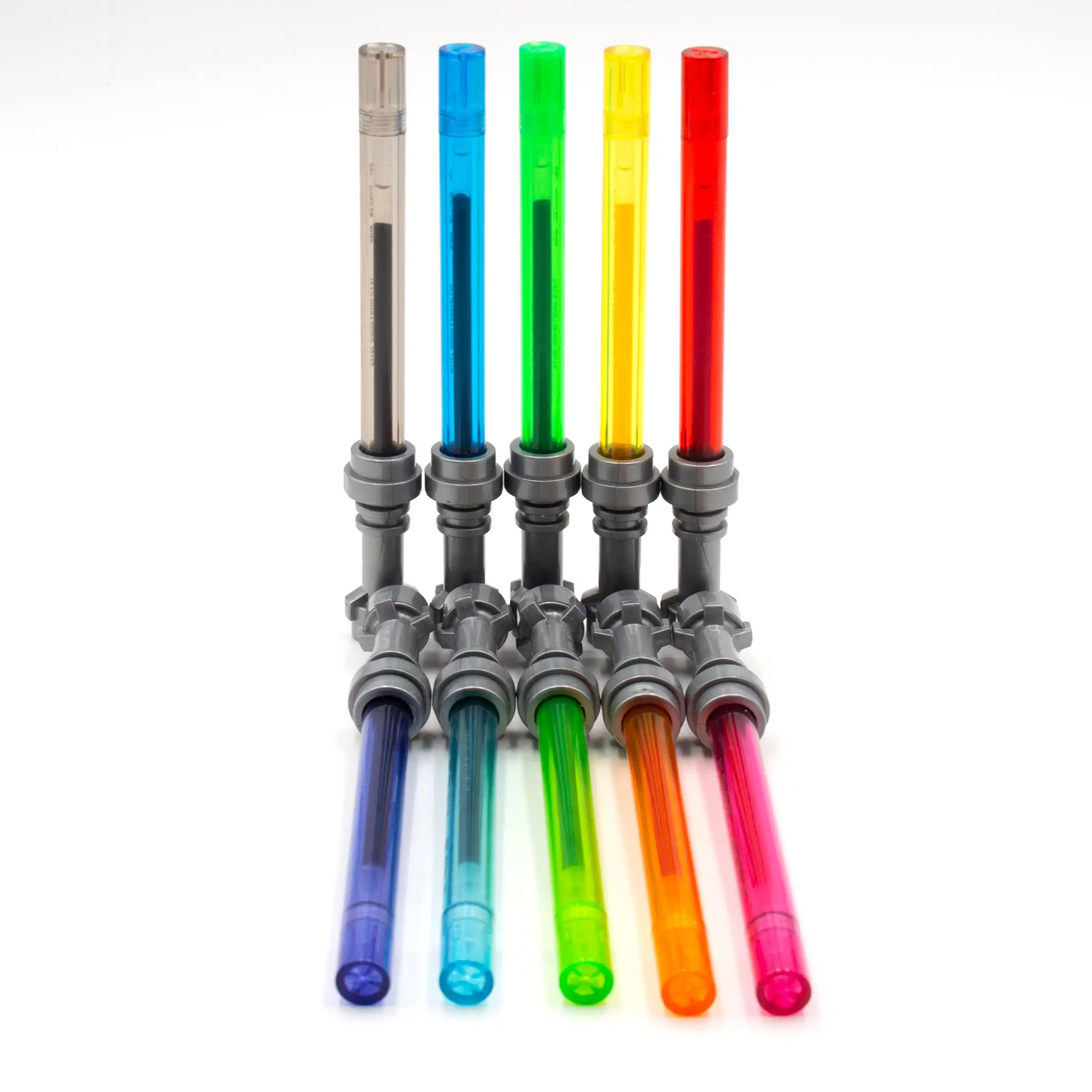 Zdjecie zestawu LEGO 5008302 Star Wars Długopisy żelowe stylizowane na miecz świetlny — dziesięciopak 3