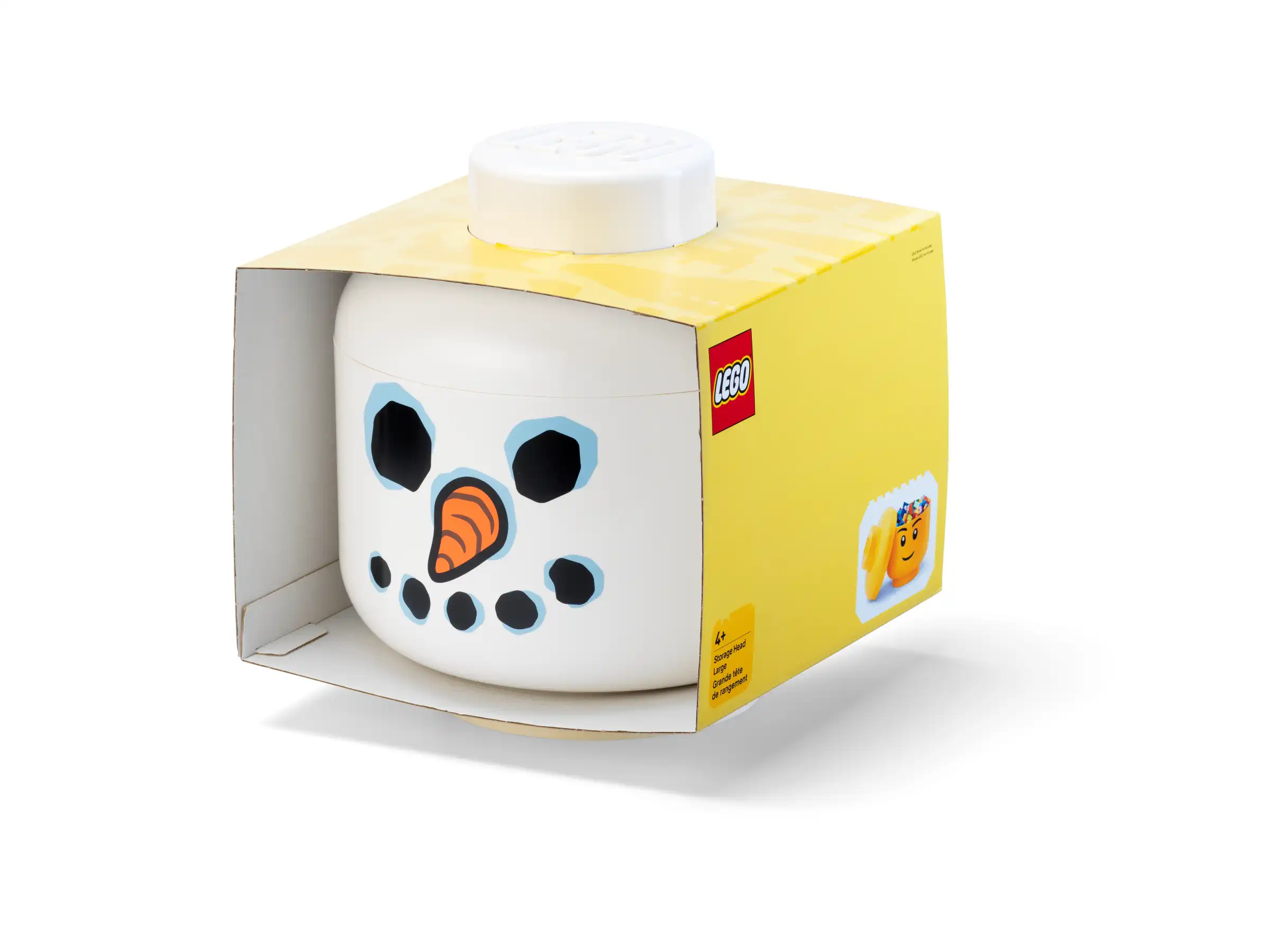 Zdjecie zestawu LEGO 5009863 Inne Mały pojemnik do przechowywania w kształcie głowy bałwana 2