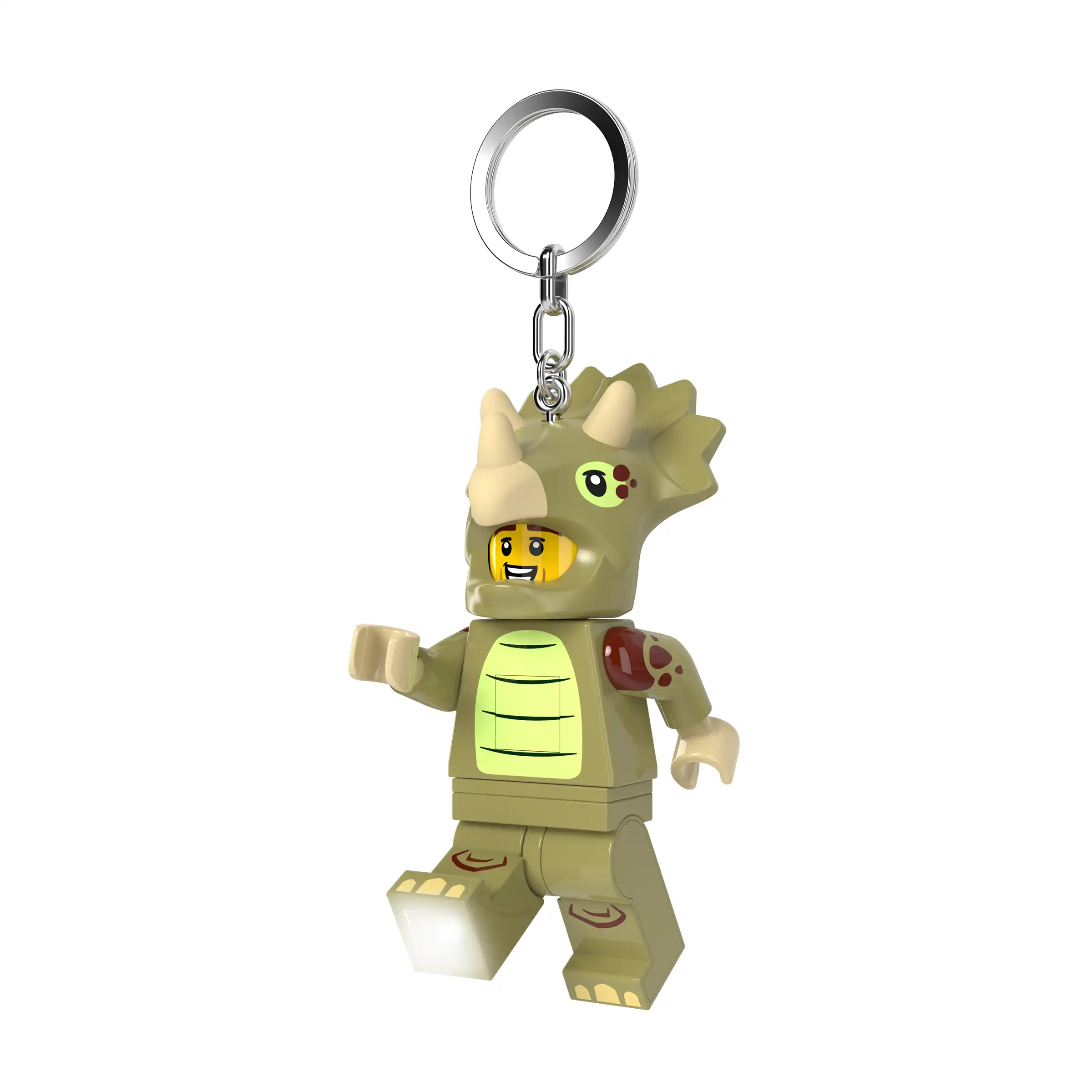 Zdjecie zestawu LEGO 5009481 Inne Breloczek-latarka z fanem triceratopsów w kostiumie 3