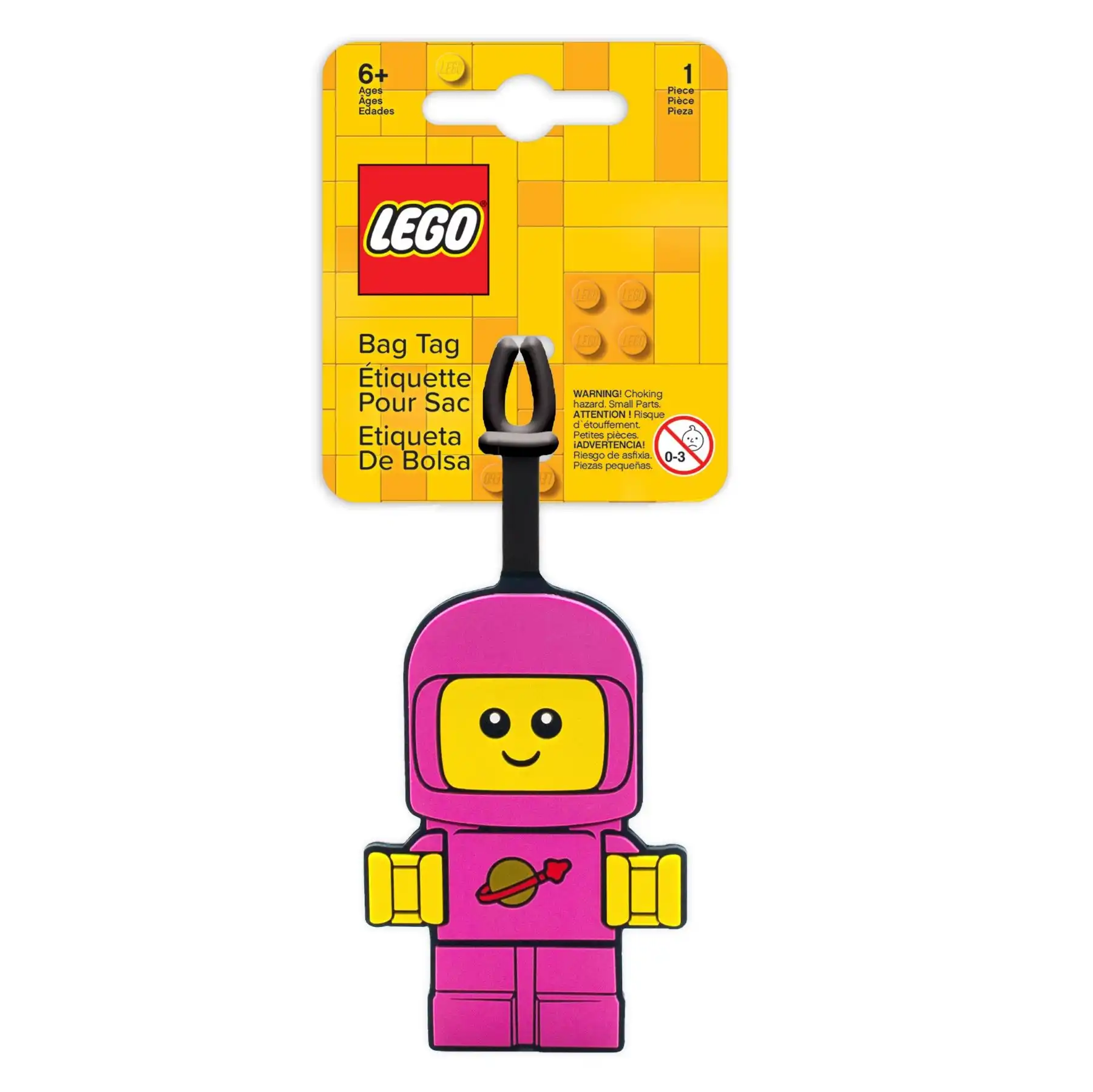 Zdjecie zestawu LEGO 5009499 Inne Zawieszka na torbę z małym astronautą — różowa 1
