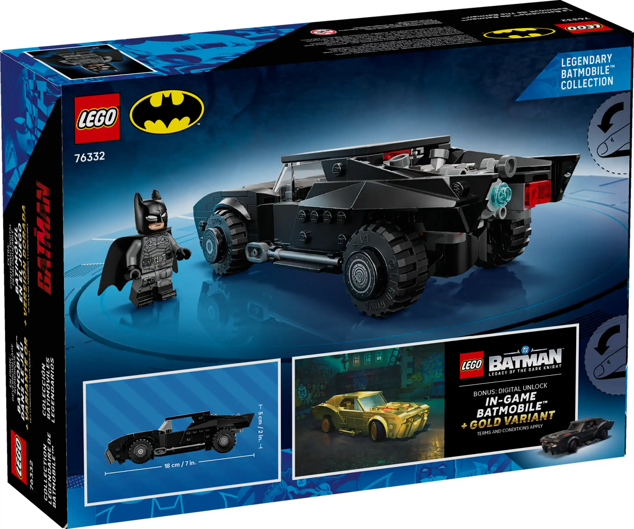 Zdjecie zestawu LEGO 76332 Batman Batmobil™ z filmu Batman™ 2