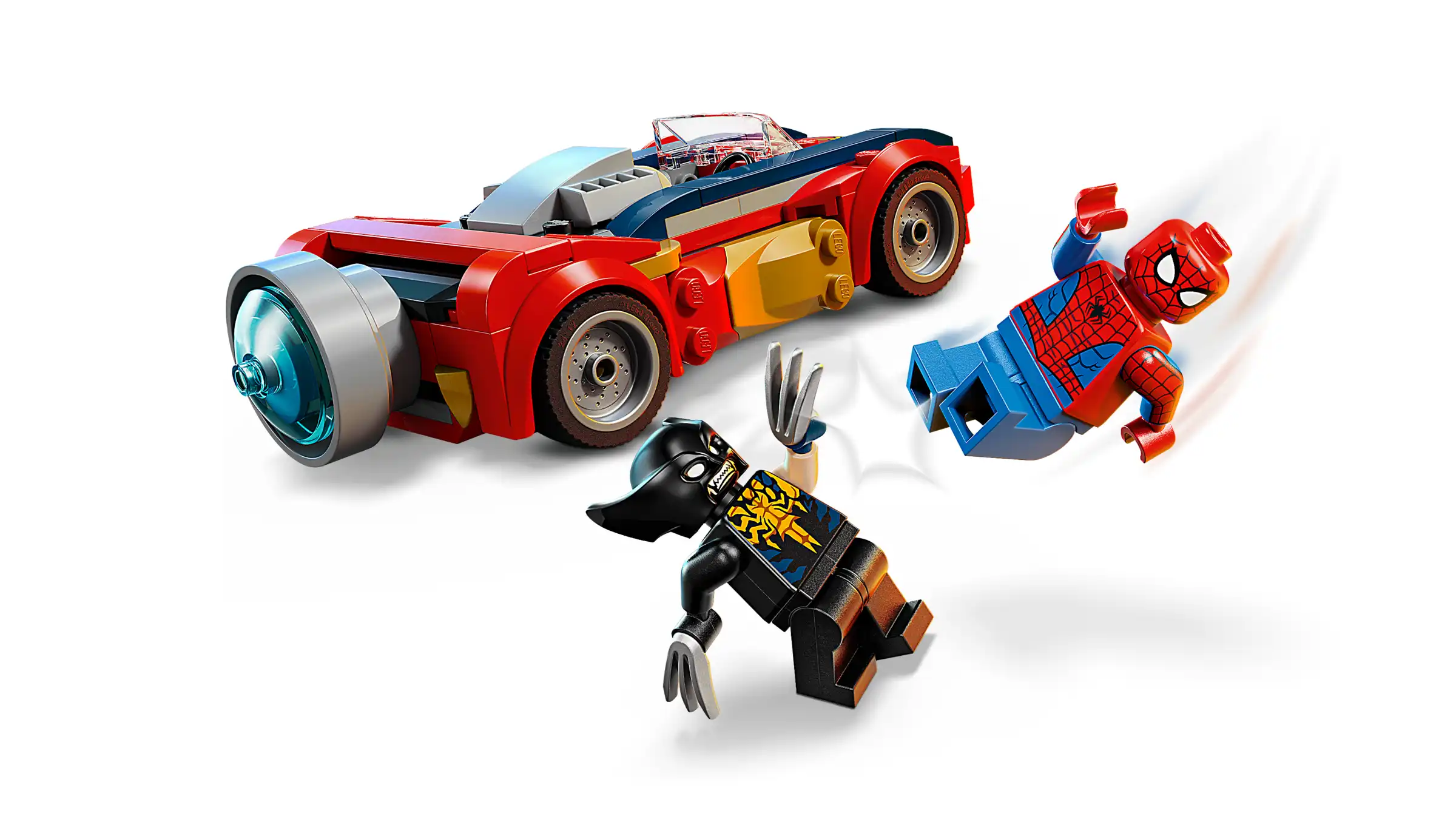 Zdjecie zestawu LEGO 76336 Marvel Spider-Man w samochodzie kontra zvenomowany Wolverine 4