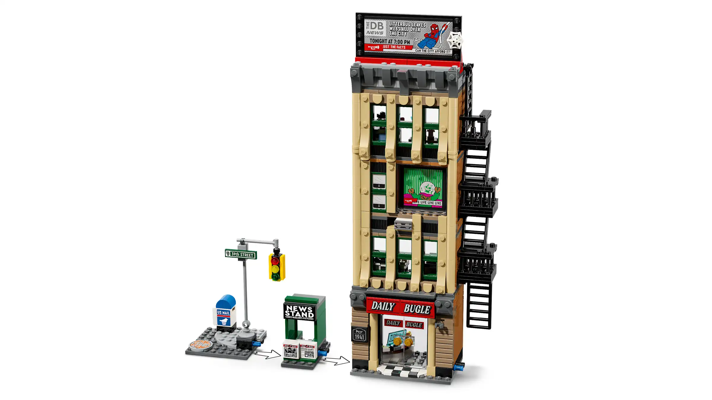 Zdjecie zestawu LEGO 76342 Marvel Spider-Man  kontra Mysterio: Daily Bugle 4