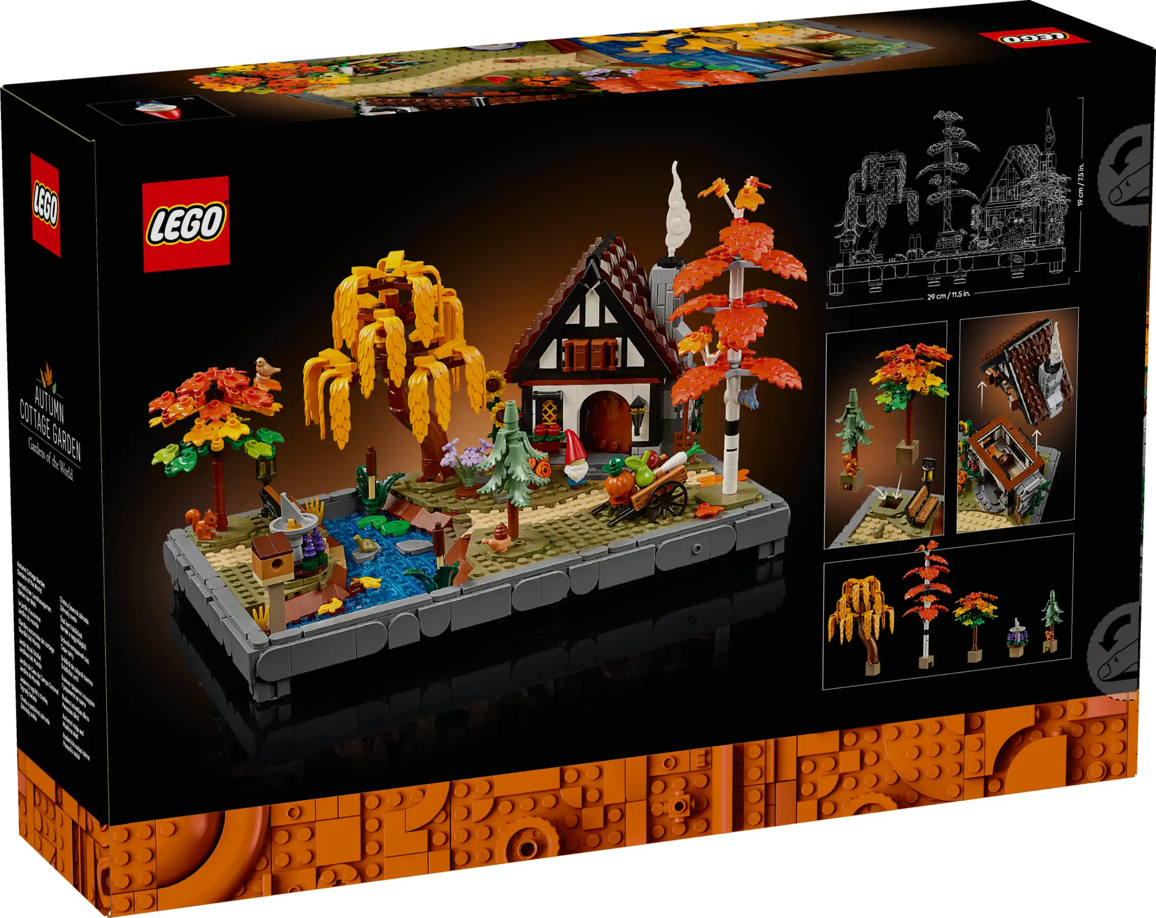 LEGO Icons 11372 – Jesienny ogród z chatką – zdjęcie 8