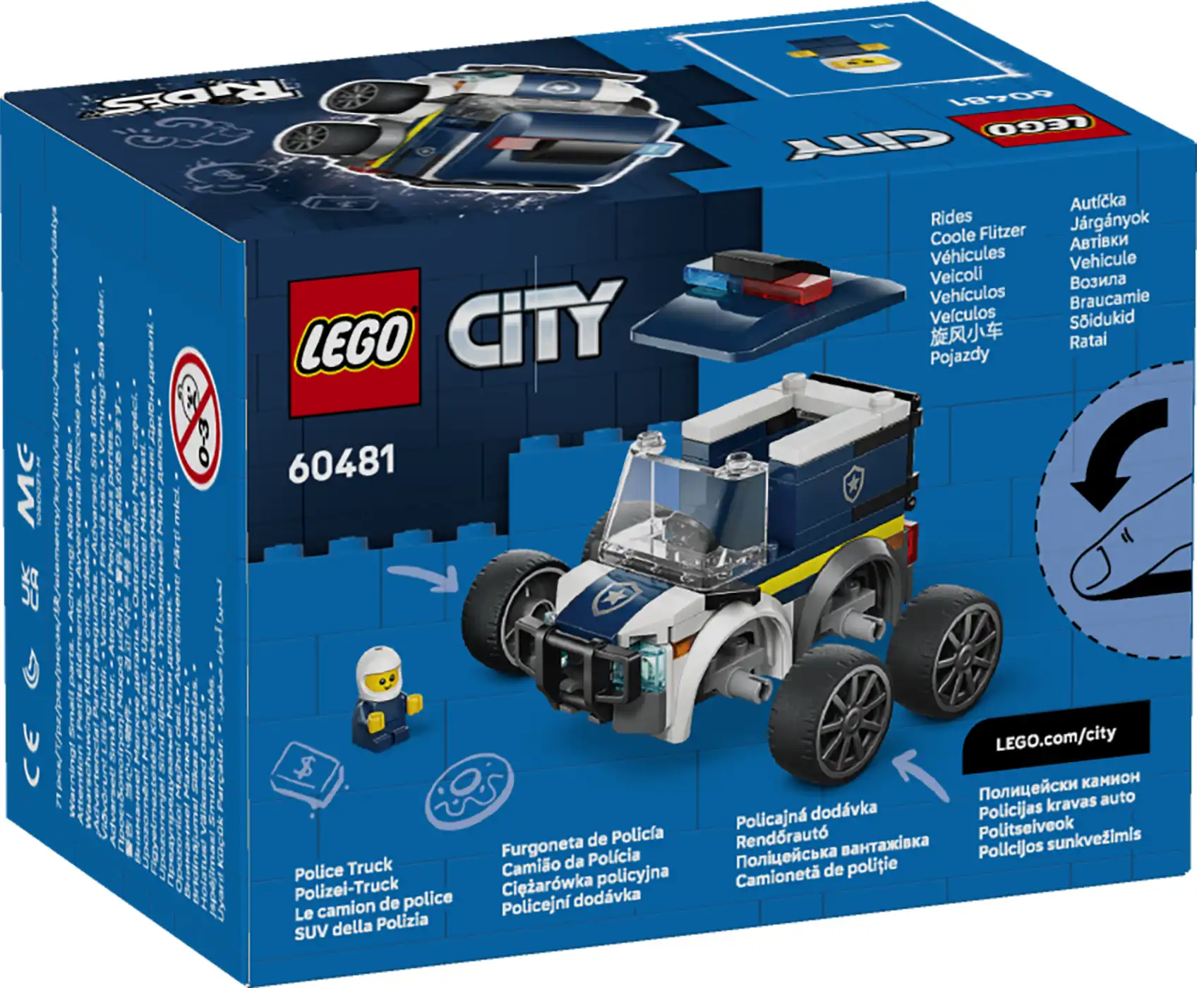 Zdjecie zestawu LEGO 60481 City Pojazdy — Ciężarówka policyjna 1