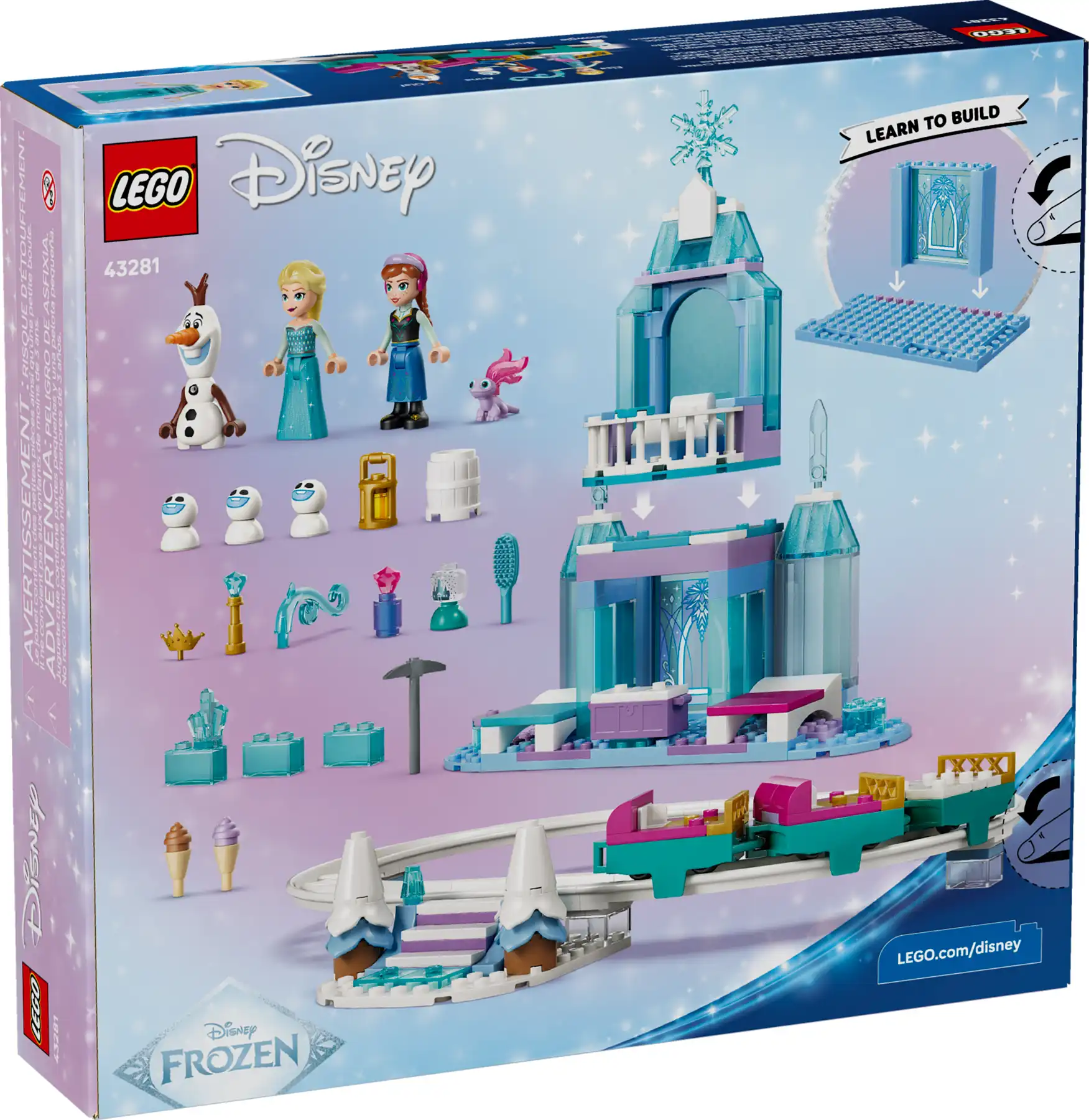 Zdjecie zestawu LEGO 43281 Disney Lodowy zamek Elzy i śnieżna przejażdżka 1