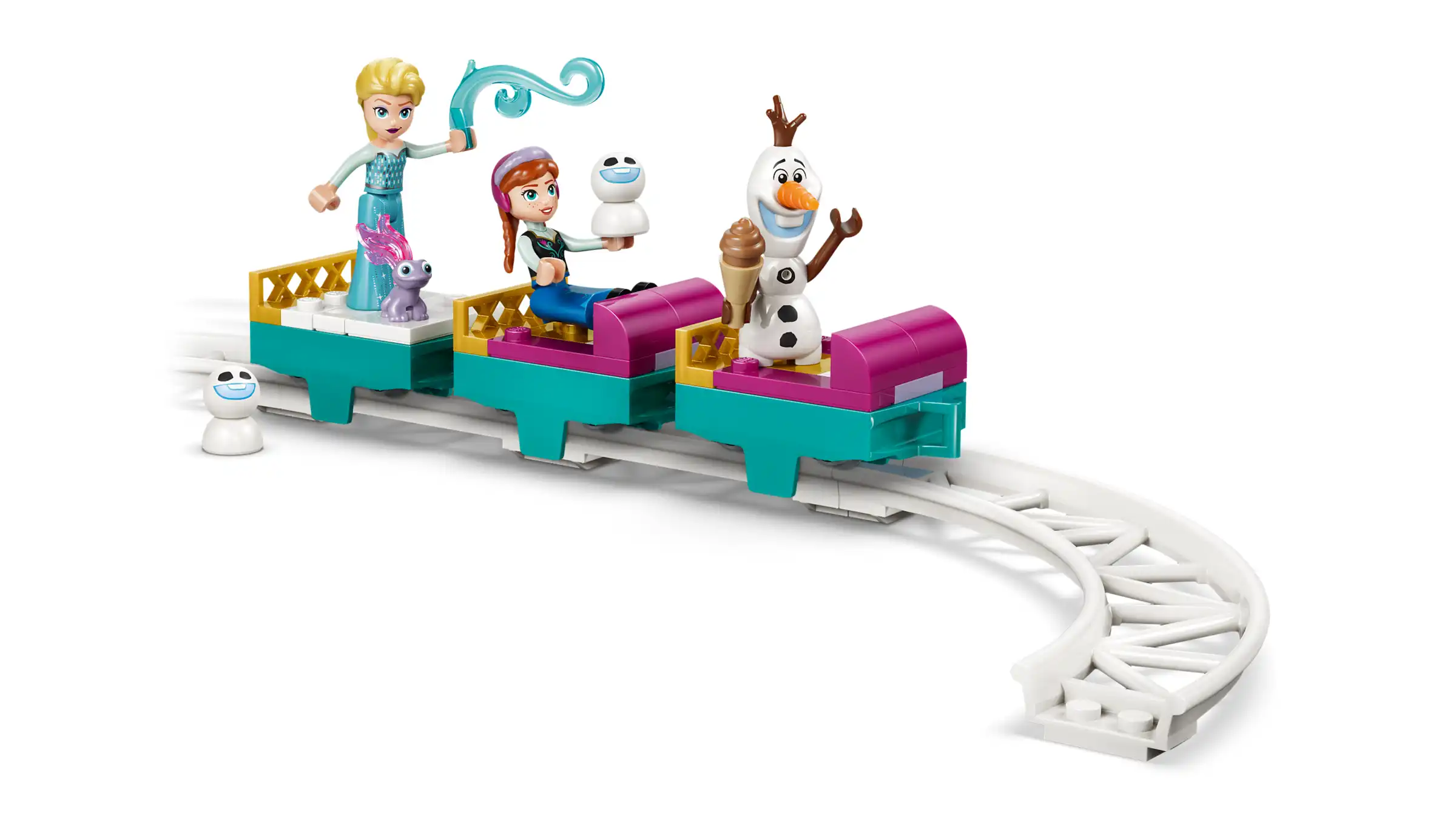 Zdjecie zestawu LEGO 43281 Disney Lodowy zamek Elzy i śnieżna przejażdżka 4