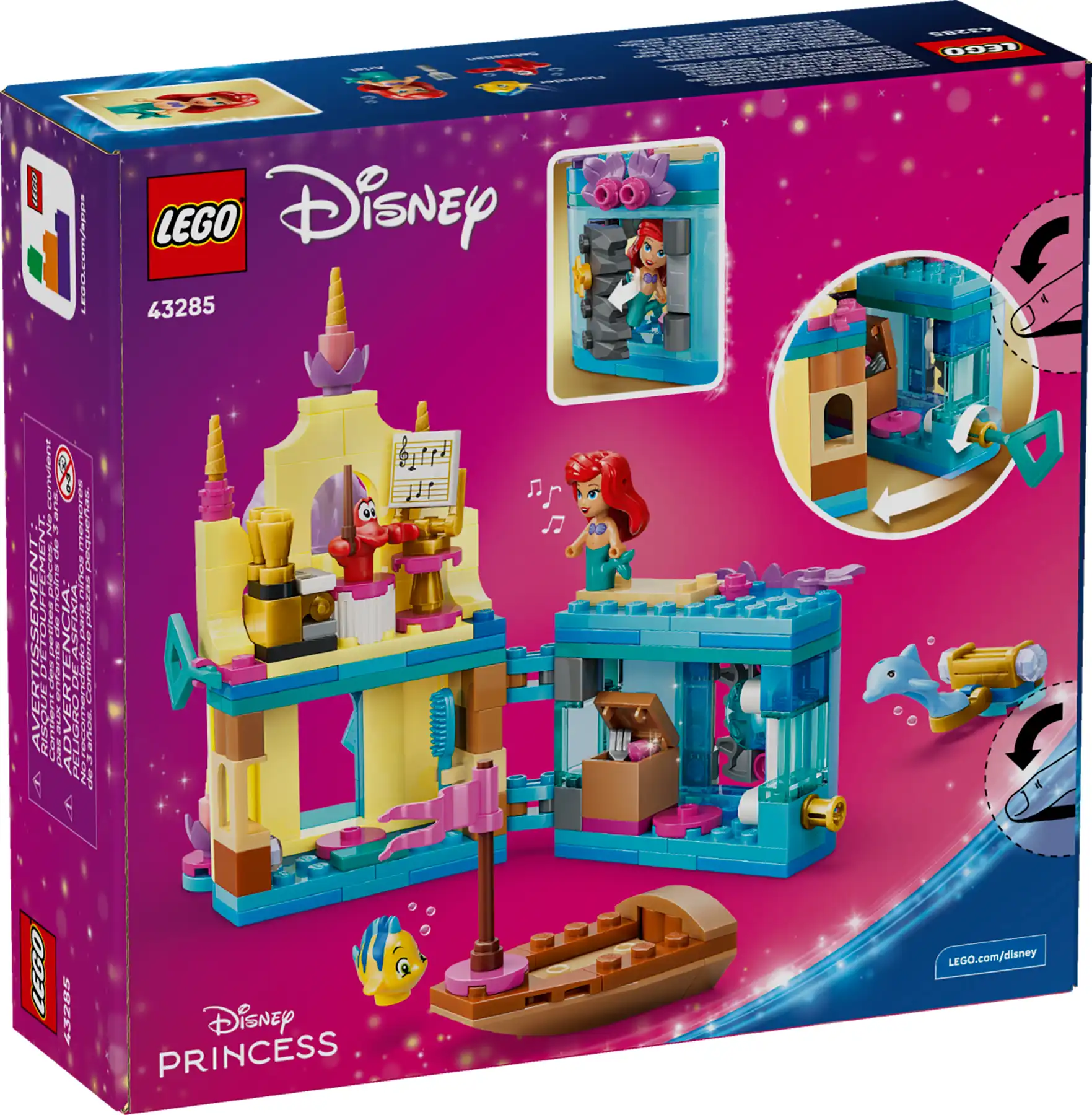Zdjecie zestawu LEGO 43285 Disney Magiczny minipałac Arielki 3