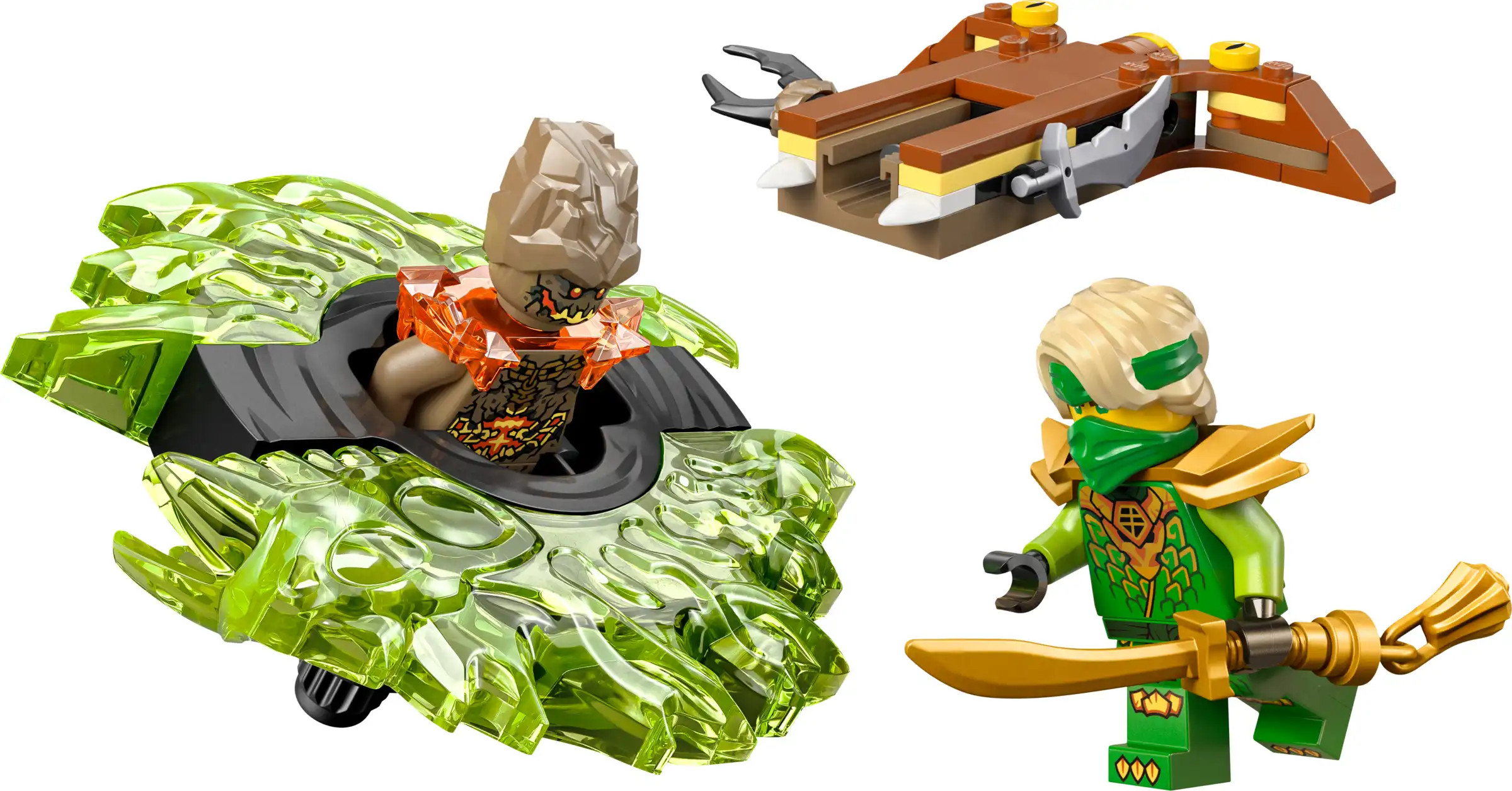 Zdjecie zestawu LEGO 71850 NINJAGO Lloyd kontra ziemny potwór na spinnerze 1