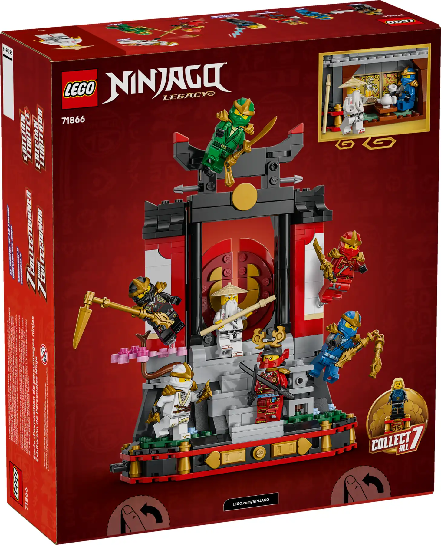 Zdjecie zestawu LEGO 71866 NINJAGO Ozdoba z postaciami ninja — 15-lecie 2