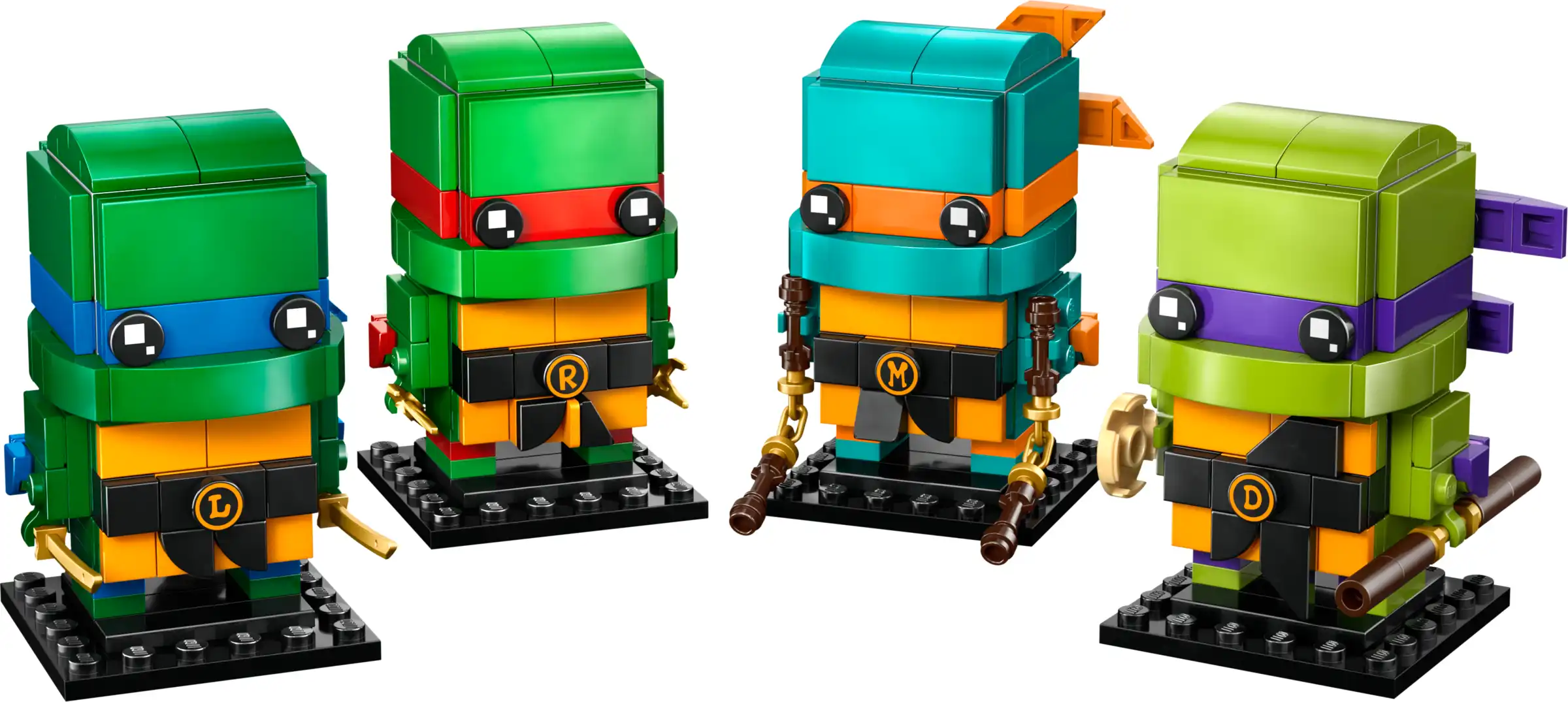 Zdjecie zestawu LEGO 40878 BrickHeadz Figurki Wojowniczych żółwi ninja 3