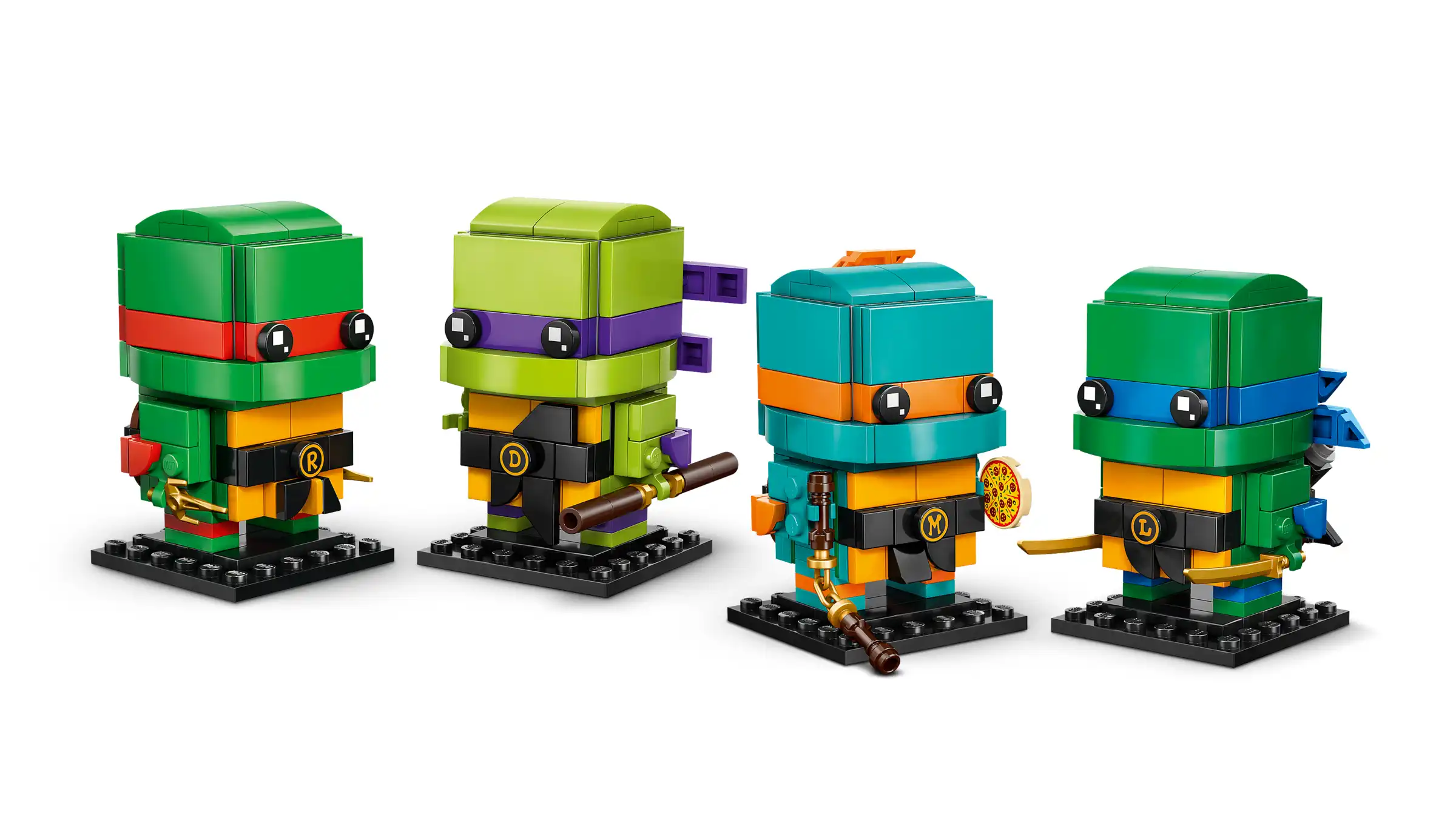 Zdjecie zestawu LEGO 40878 BrickHeadz Figurki Wojowniczych żółwi ninja 4