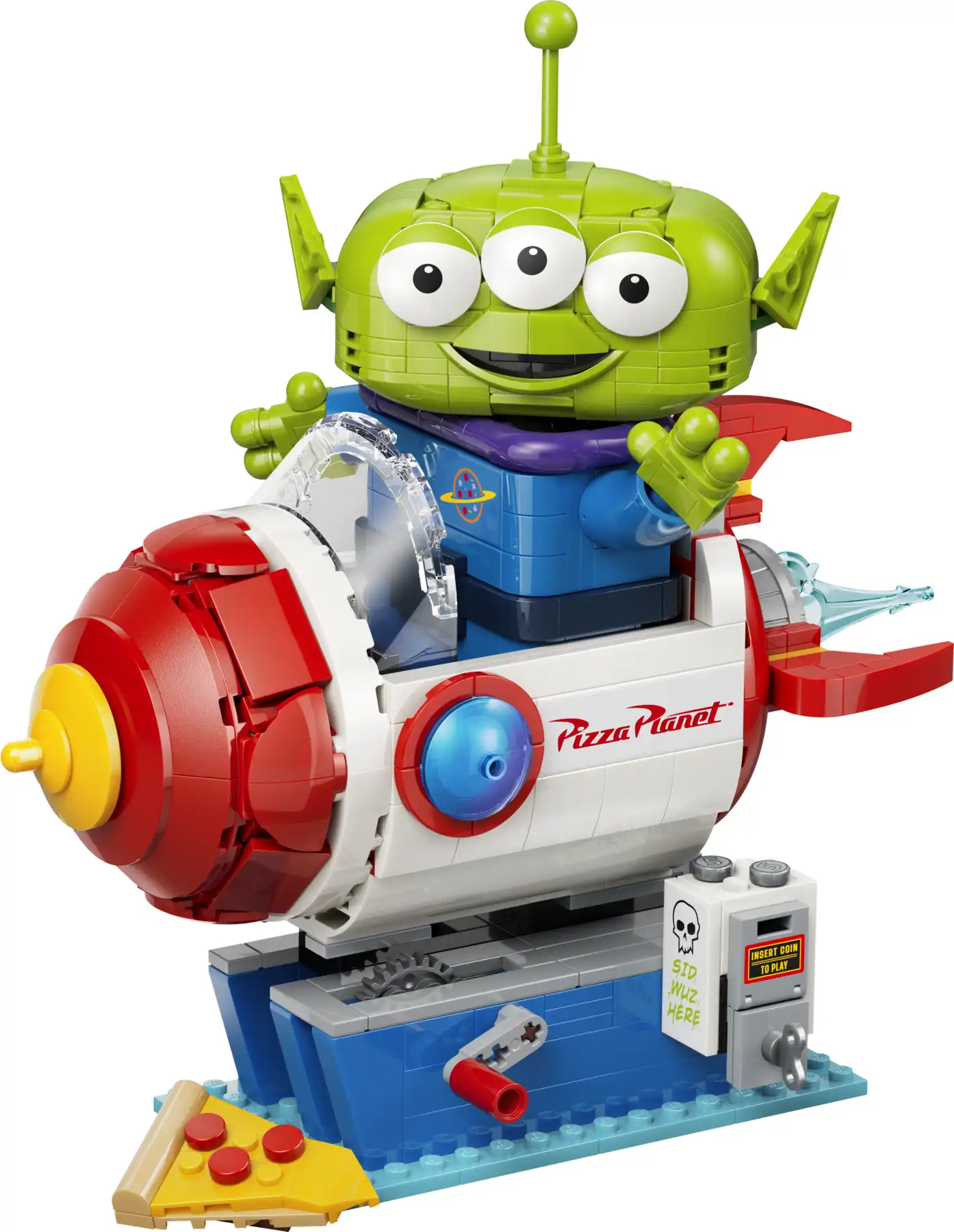 Zdjecie zestawu LEGO 43307 Disney Kosmita z bujaną rakietą Pizza Planet 3