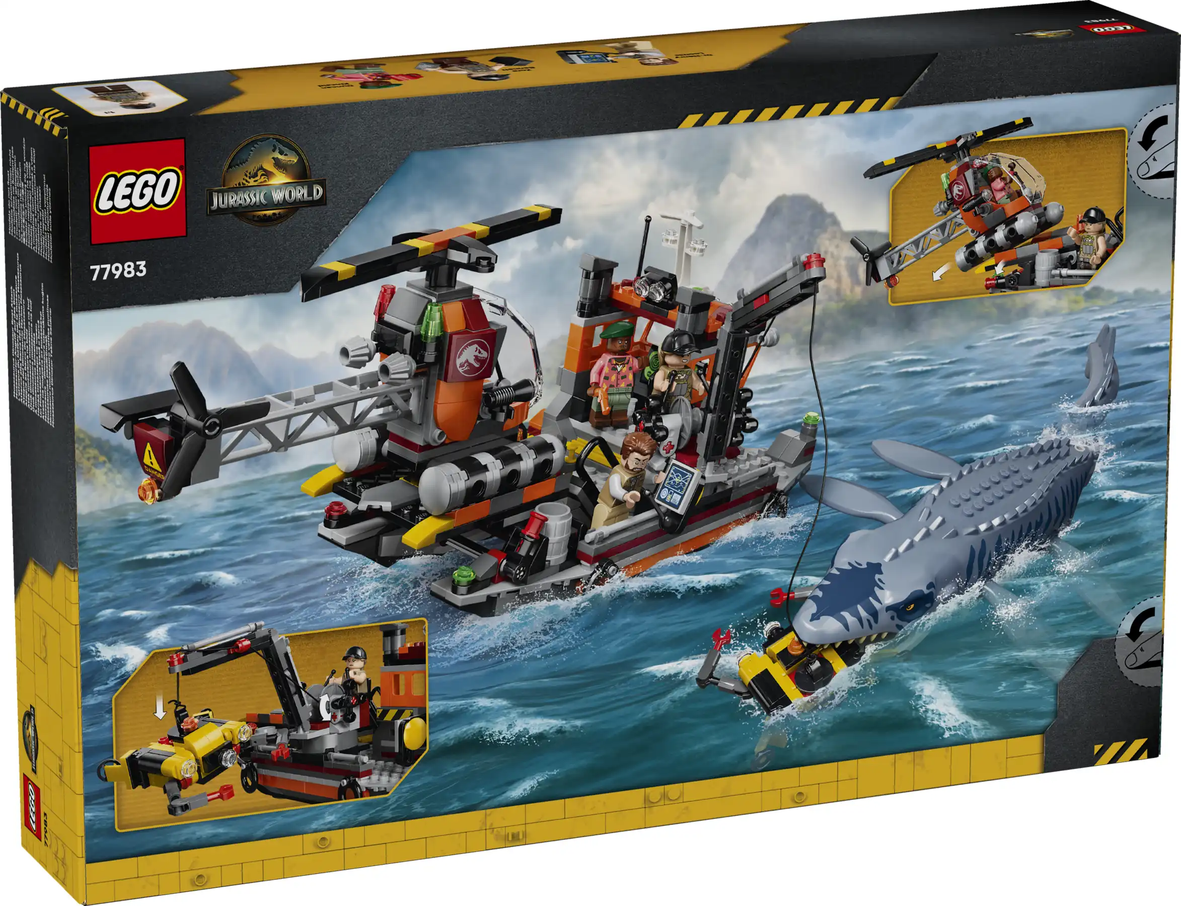 Zdjecie zestawu LEGO 77983 Jurassic World Atak mozazaura na łódź 2