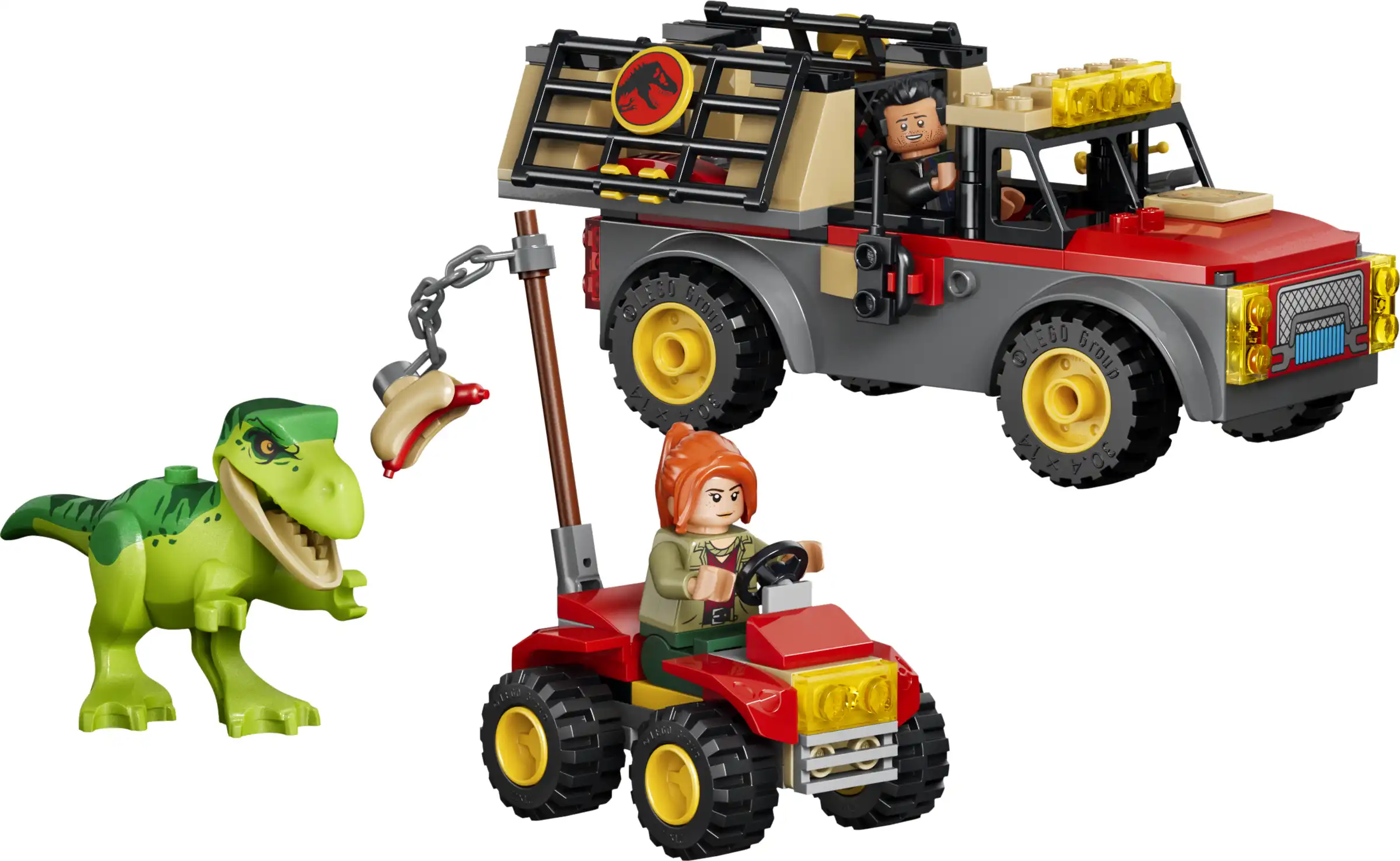 Zdjecie zestawu LEGO 77978 Jurassic World Ciężarówka do transportu młodego tyranozaura 1