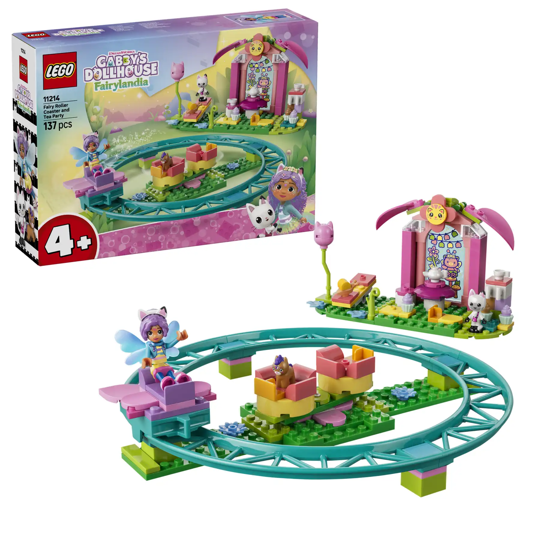 Zdjecie zestawu LEGO 11214 Koci domek Gabi Wróżkowa kolejka górska i podwieczorek 1