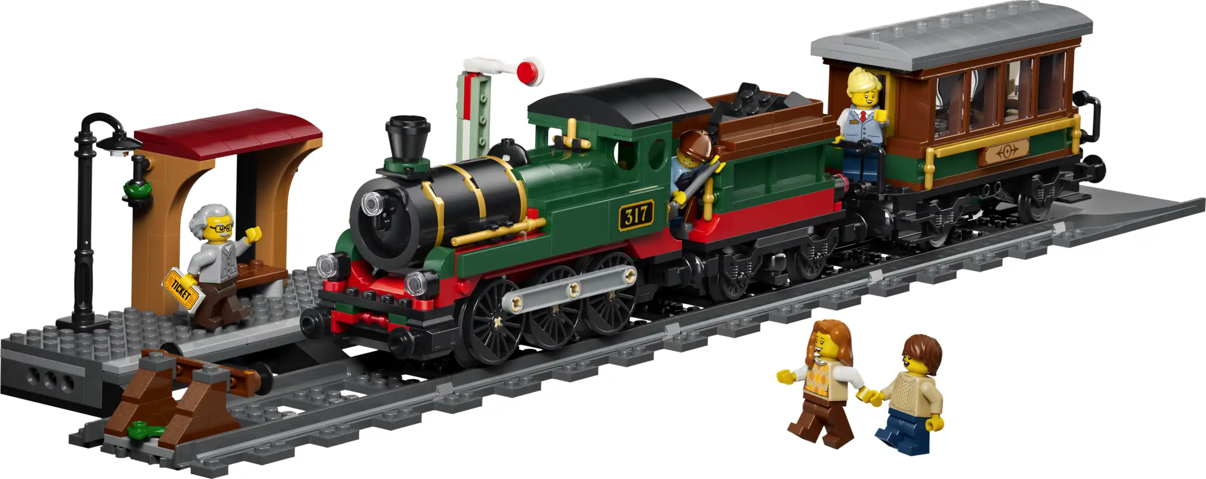 Zdjecie zestawu LEGO 60511 City Retro pociąg z lokomotywą parową 2