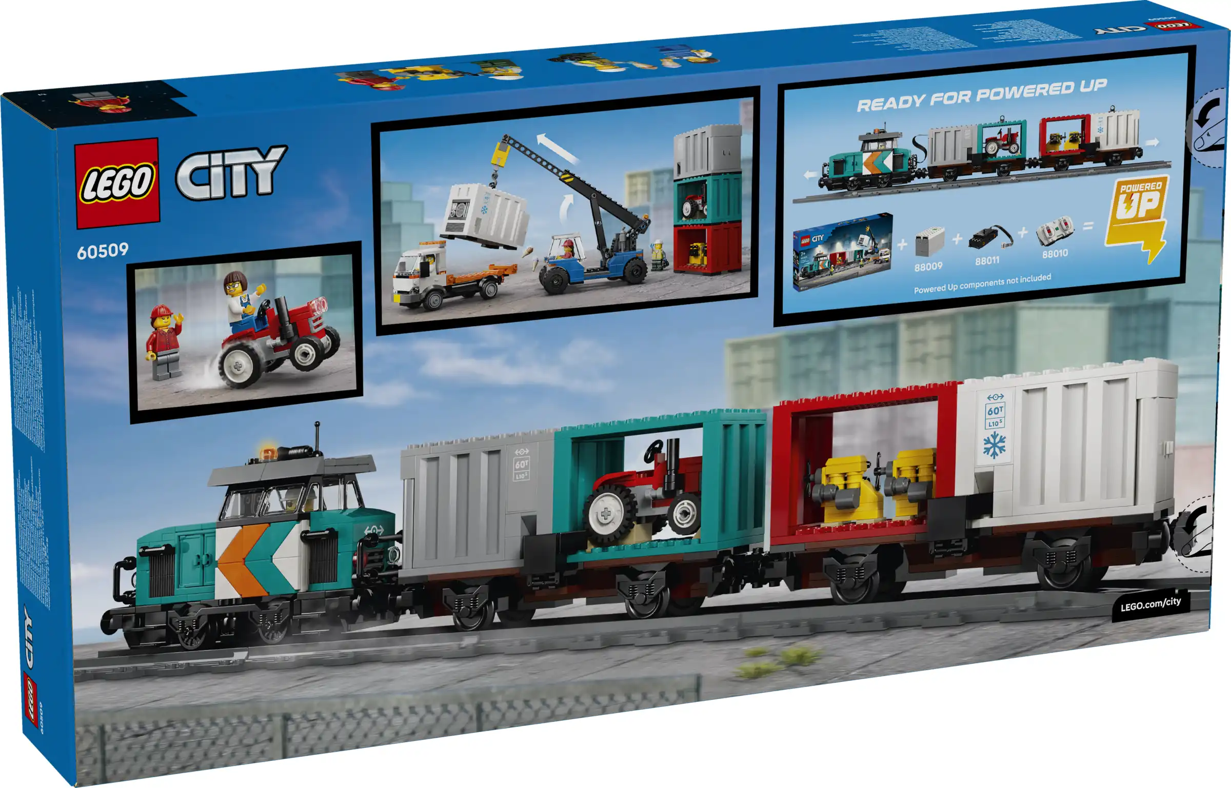 Zdjecie zestawu LEGO 60509 City Portowy pociąg towarowy, dźwig i ciężarówka 3