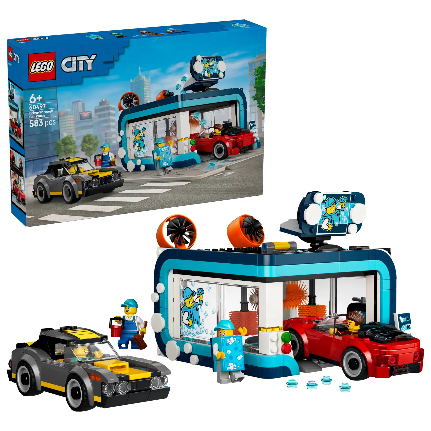 Zdjecie zestawu LEGO 60497 City Automatyczna myjnia samochodowa 1