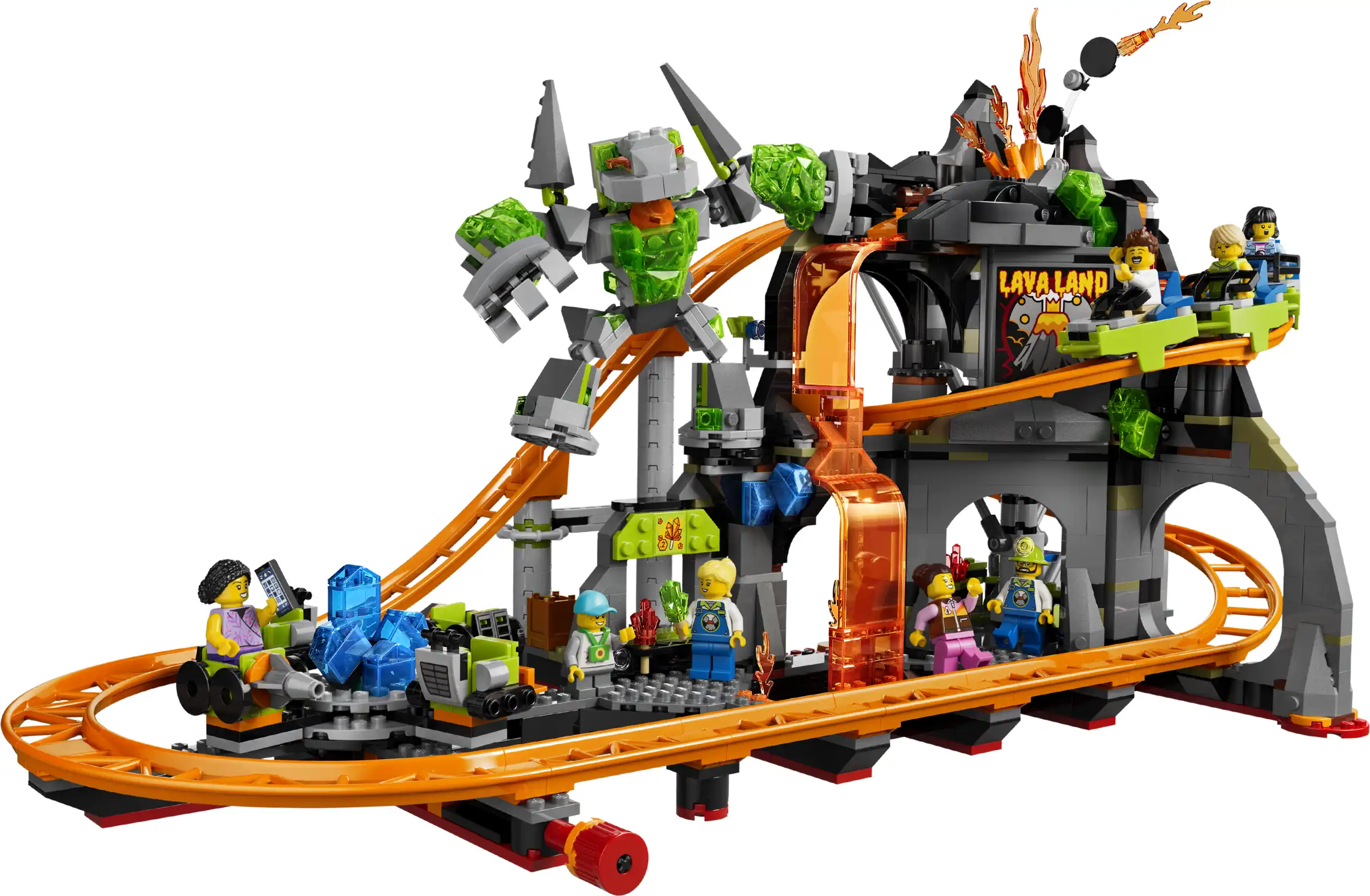 Zdjecie zestawu LEGO 60501 City Park rollercoasterów Lava Land 4