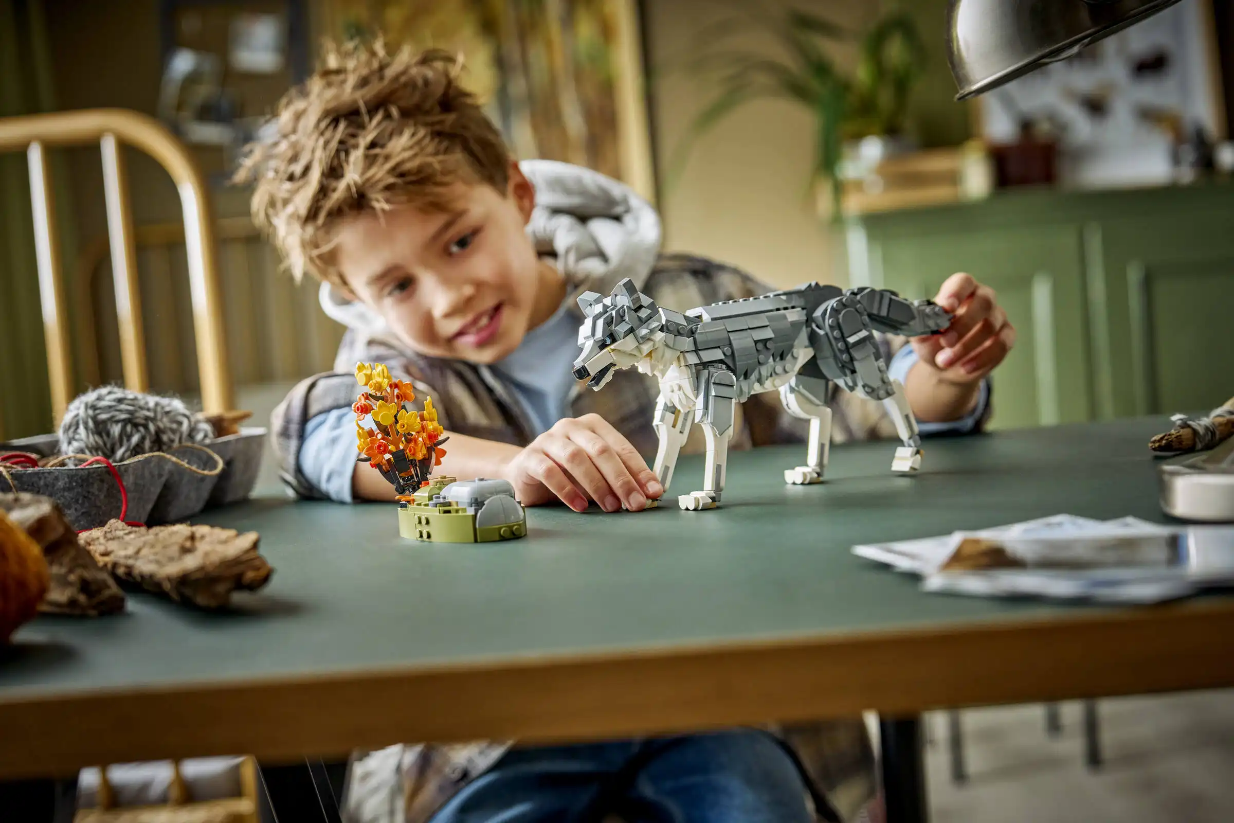 Zdjecie zestawu LEGO 31393 Creator 3 w 1 Leśne zwierzęta: Wilk szary 3