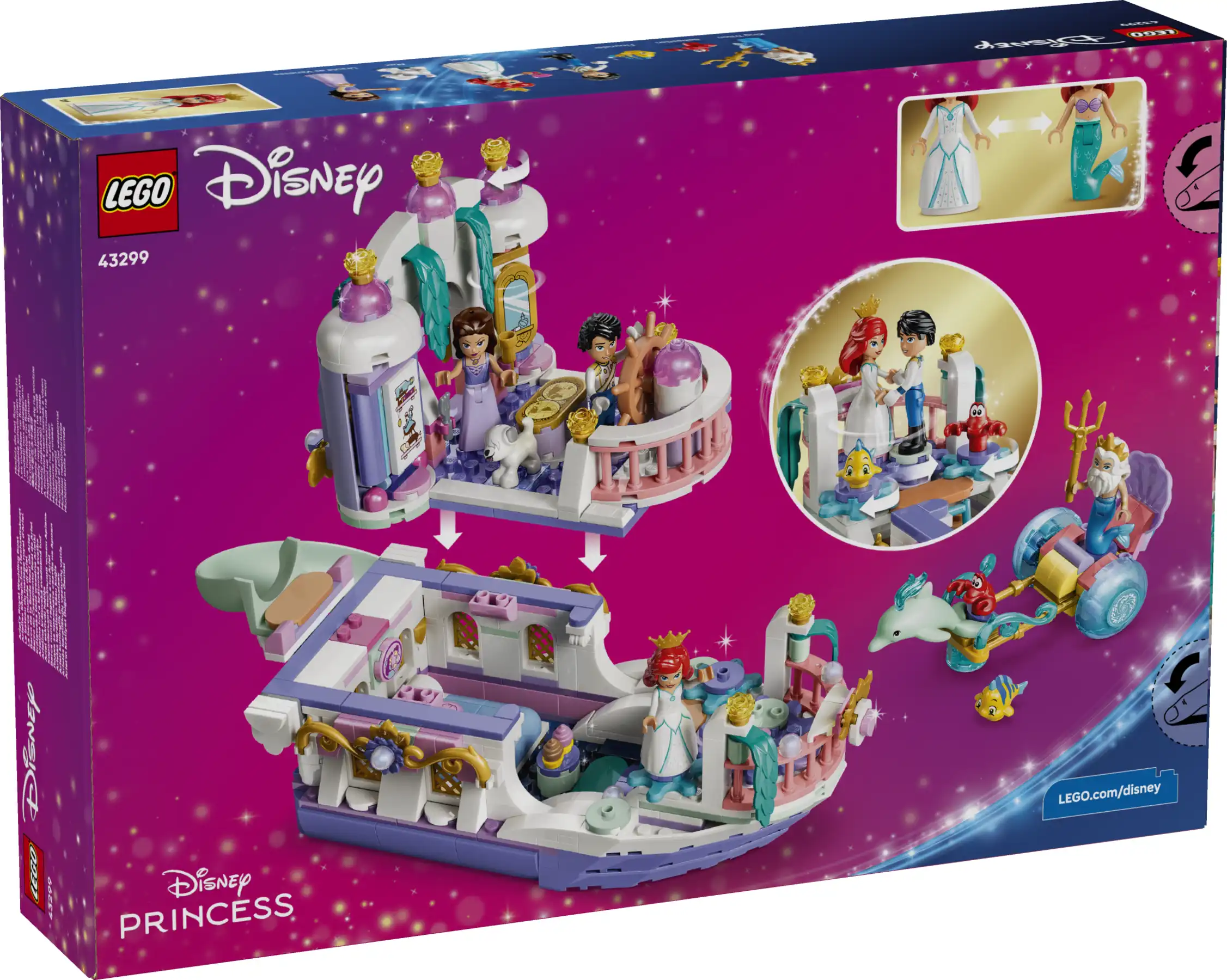Zdjecie zestawu LEGO 43299 Disney Królewska łódź weselna Arielki 4