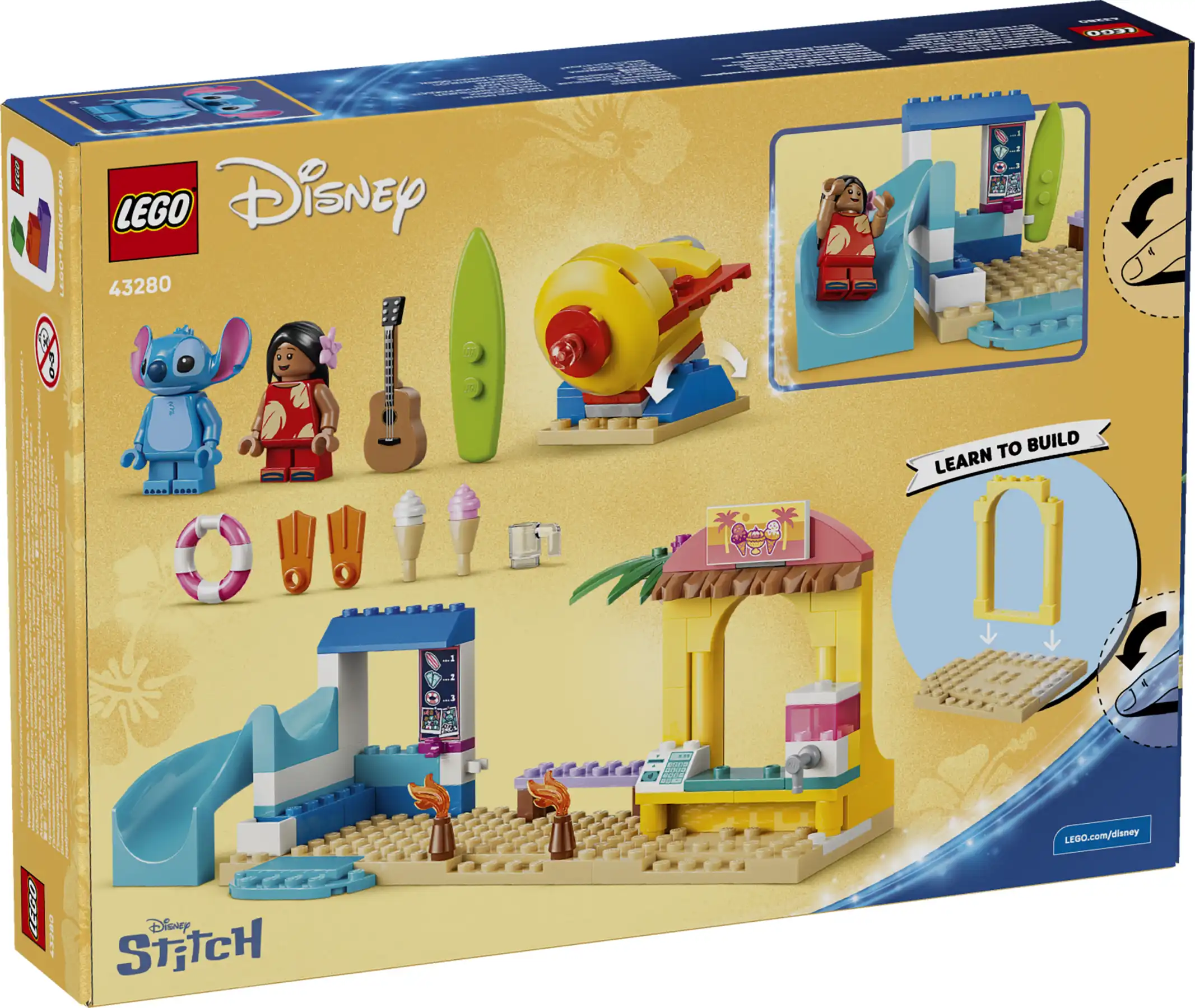 Zdjecie zestawu LEGO 43280 Disney Zabawa na plaży z Lilo i Stitchem 3
