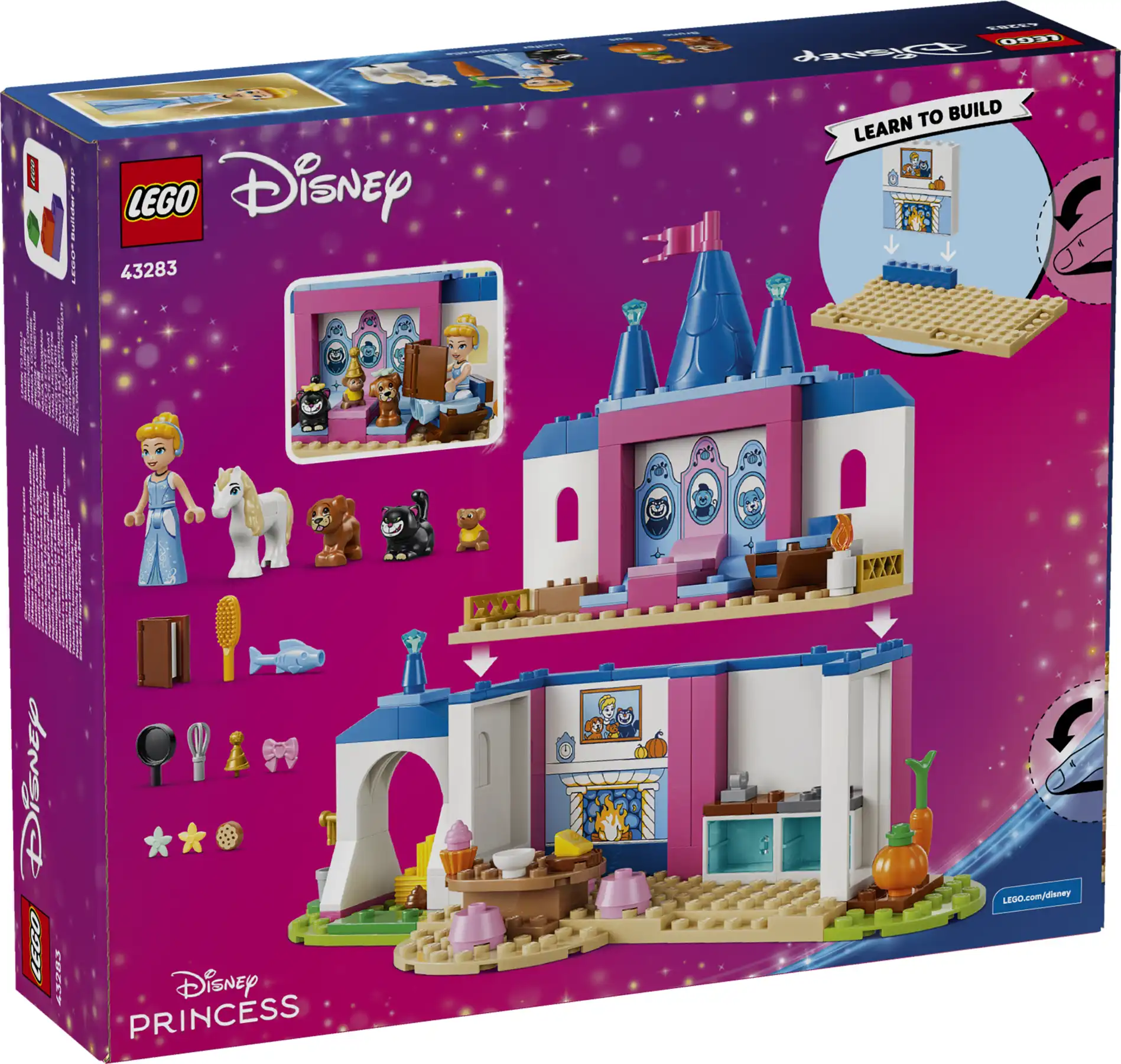 Zdjecie zestawu LEGO 43283 Disney Zamek Kopciuszka i jej zwierzęcych przyjaciół 3