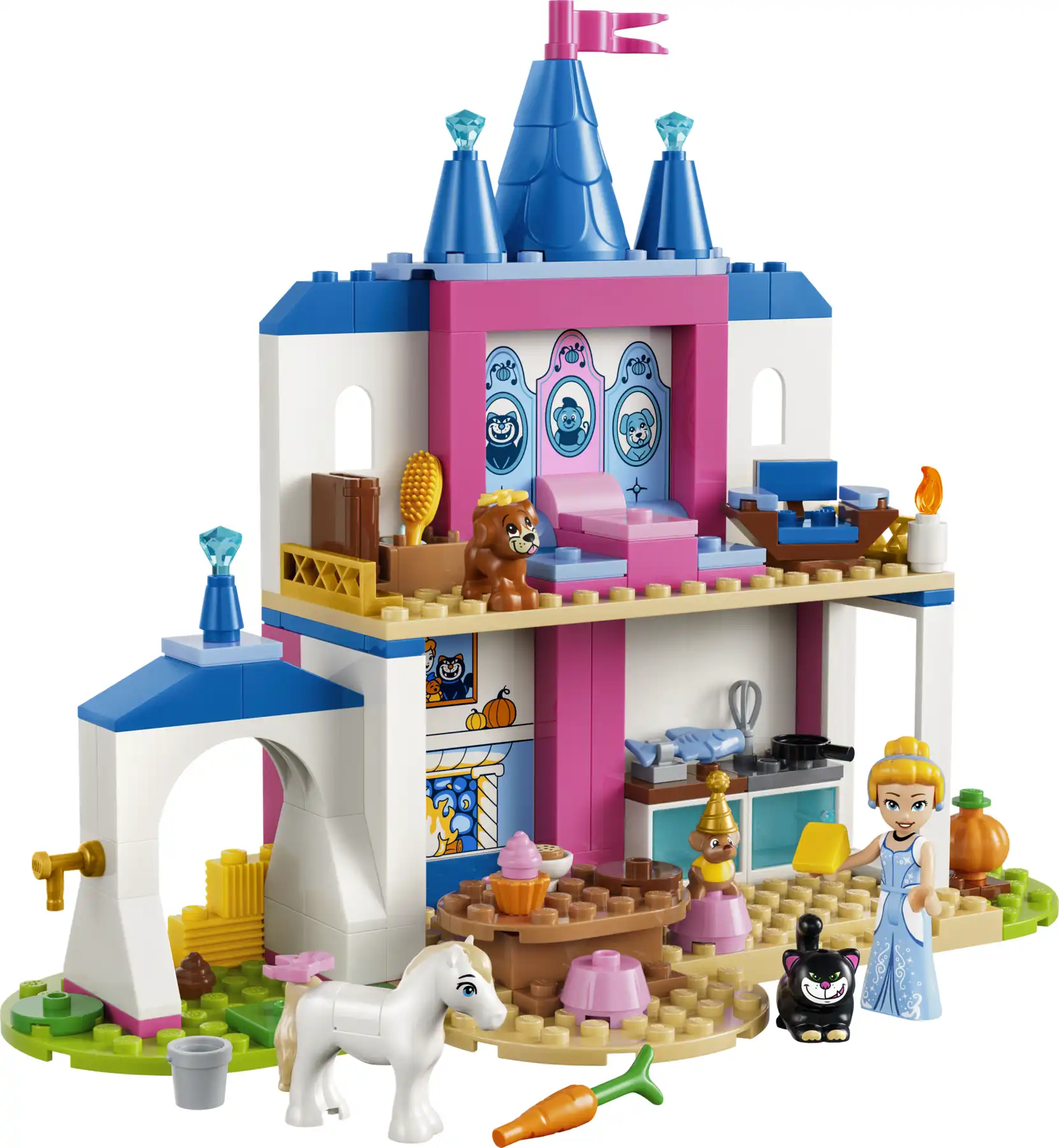 Zdjecie zestawu LEGO 43283 Disney Zamek Kopciuszka i jej zwierzęcych przyjaciół 4