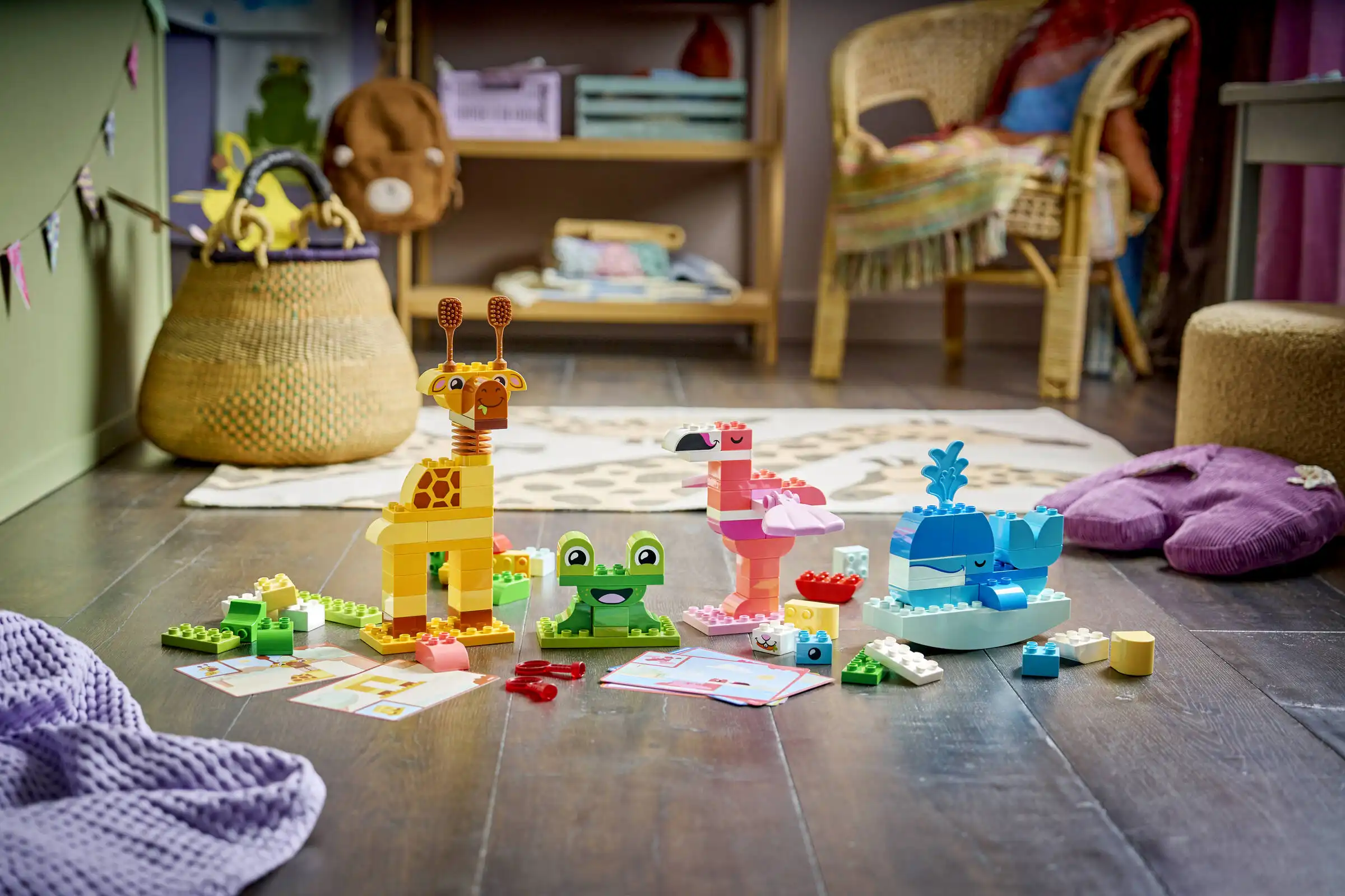 Zdjecie zestawu LEGO 10472 DUPLO Gra w budowanie zwierzątek 1