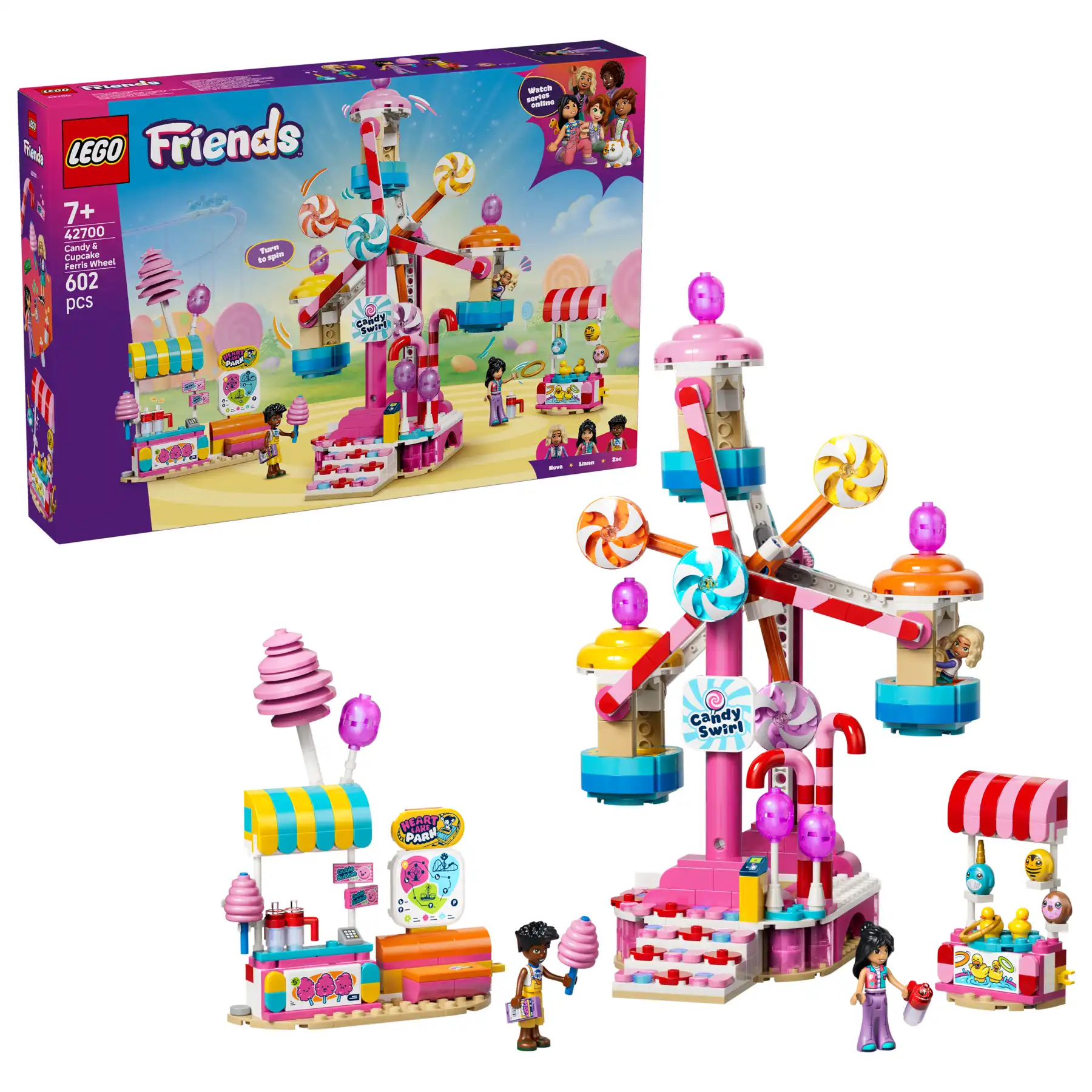 Zdjecie zestawu LEGO 42700 Friends Cukierkowo-babeczkowy diabelski młyn 1