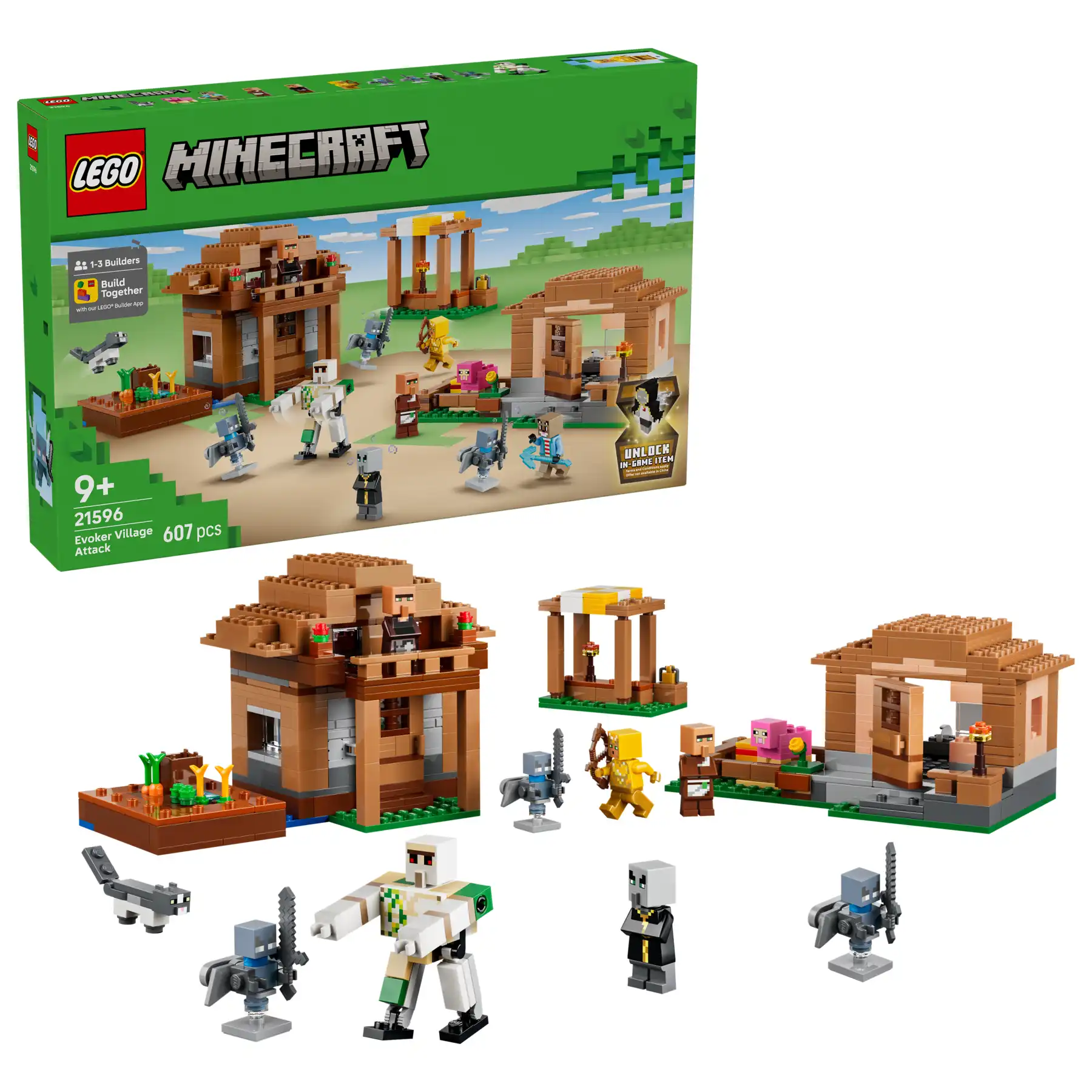 Zdjecie zestawu LEGO 21596 Minecraft Najazd przywoływaczy na wioskę 1