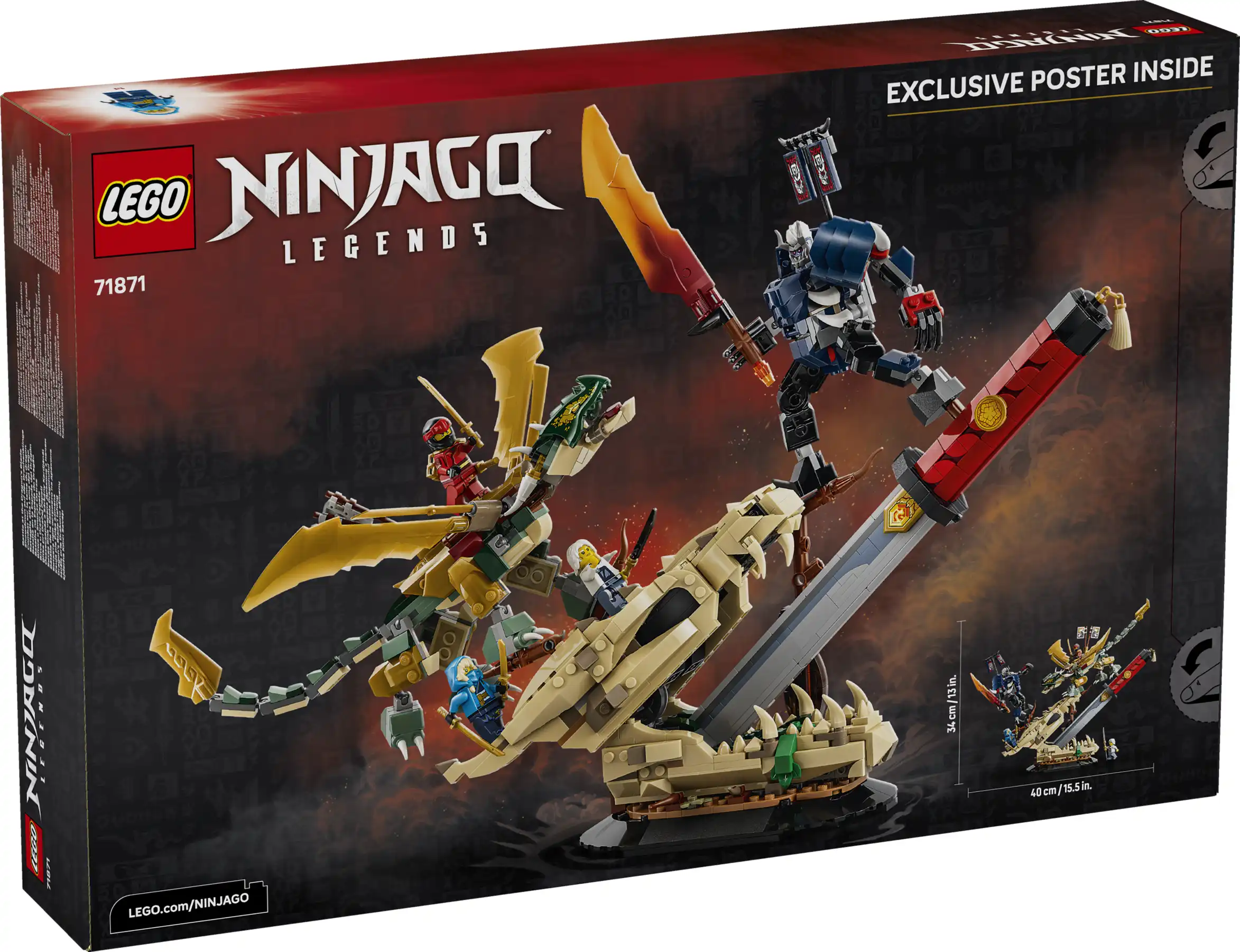 Zdjecie zestawu LEGO 71871 NINJAGO Bitwa o Smocze Ostrze 1