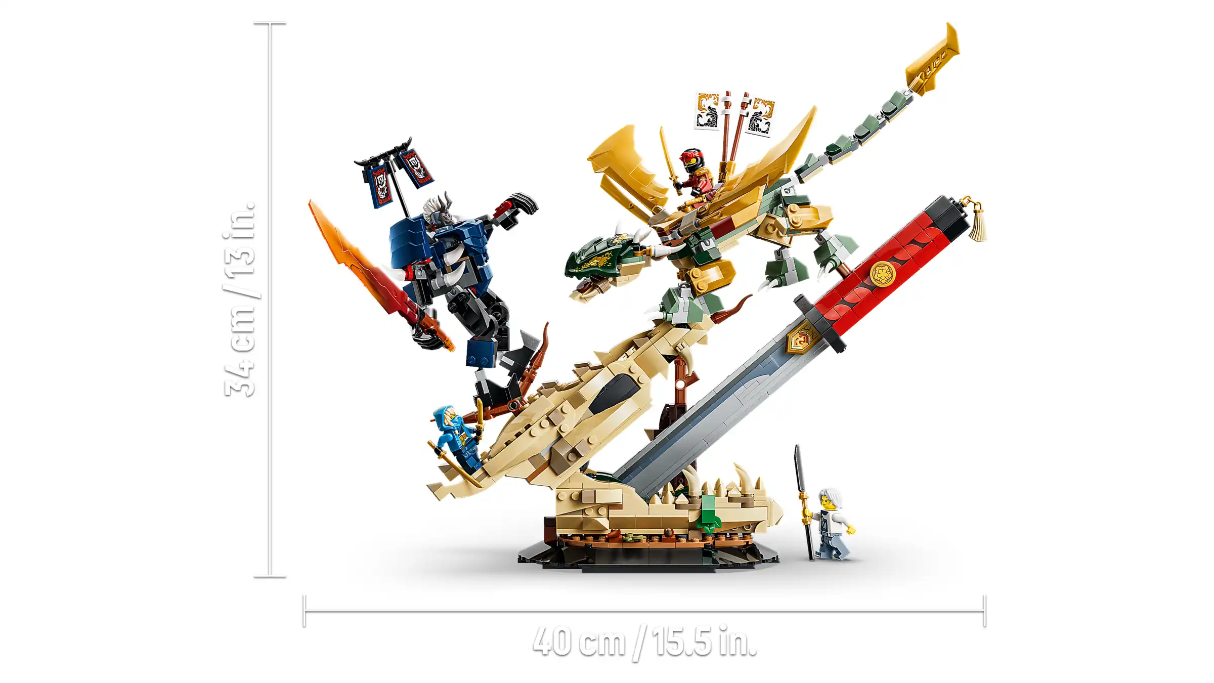 Zdjecie zestawu LEGO 71871 NINJAGO Bitwa o Smocze Ostrze 4