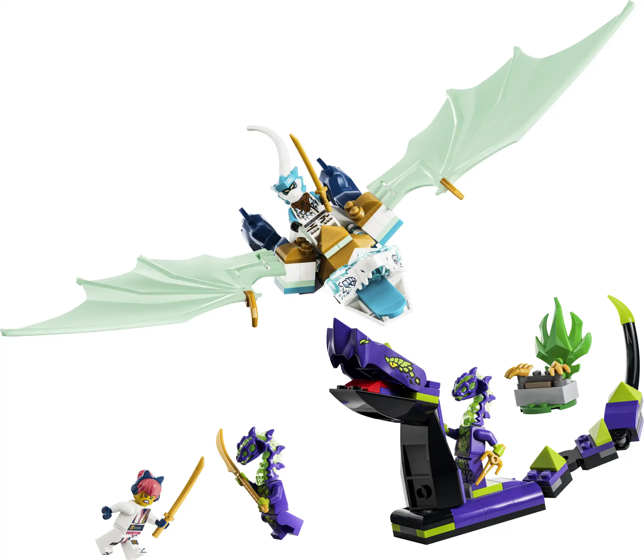 Zdjecie zestawu LEGO 71865 NINJAGO Bitwa lodowego smoka Zane’a 4