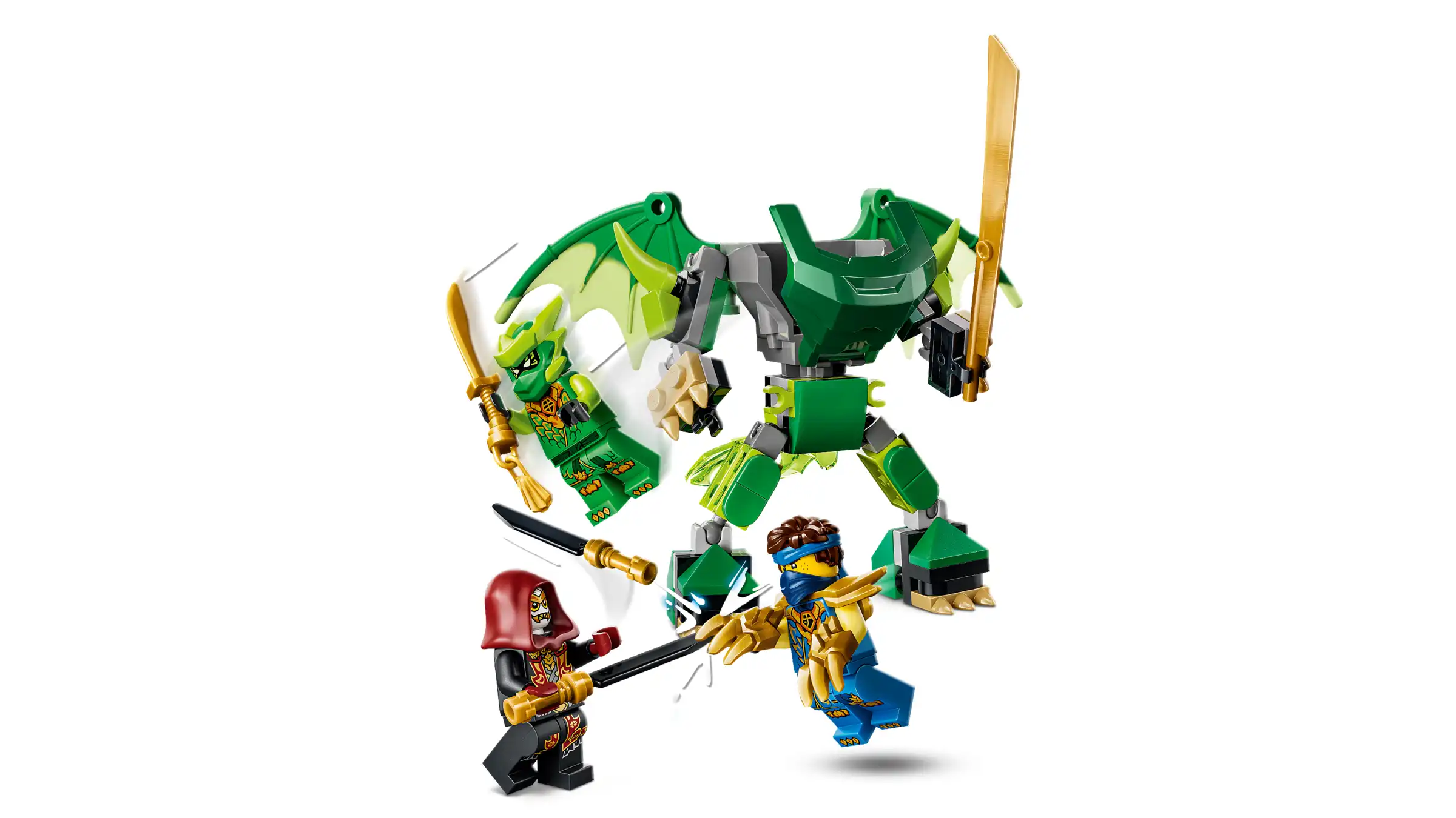 Zdjecie zestawu LEGO 71862 NINJAGO Smoczy mech Lloyda — zestaw bitewny 2