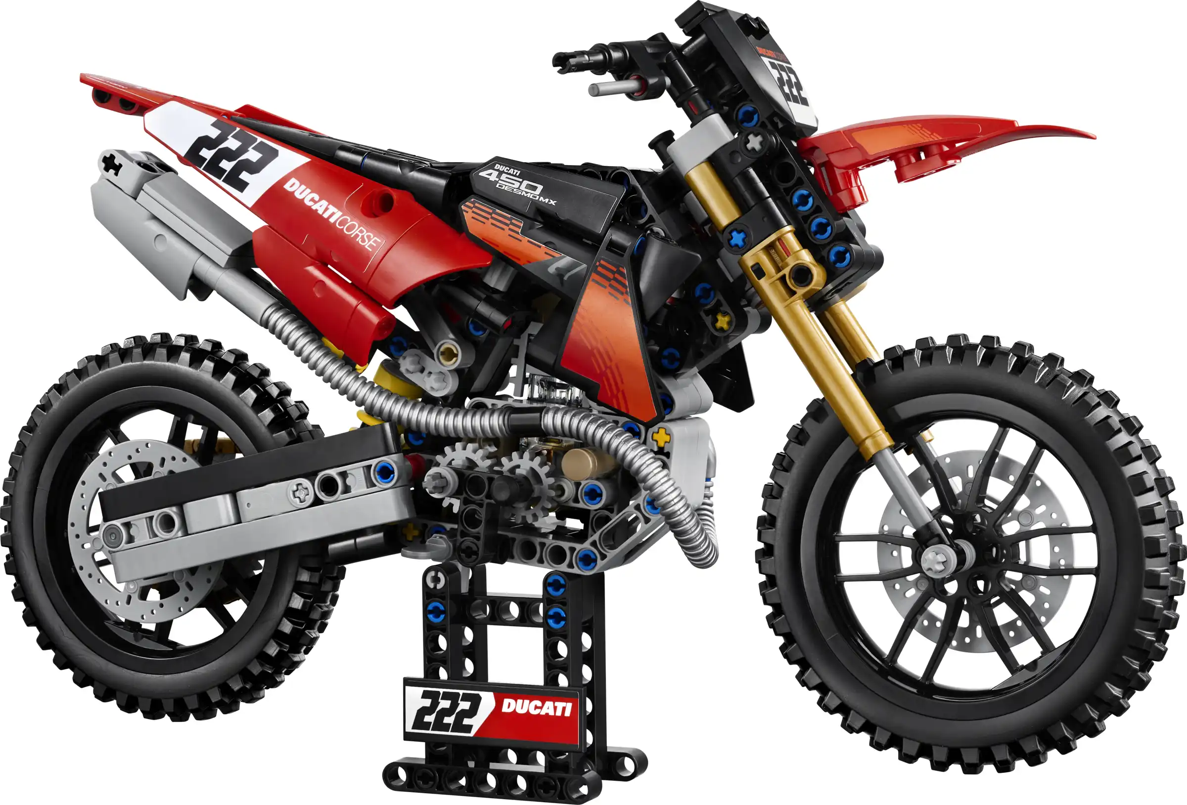 Zdjecie zestawu LEGO 42238 Technic Motocykl Ducati Desmo450 MX Factory 2