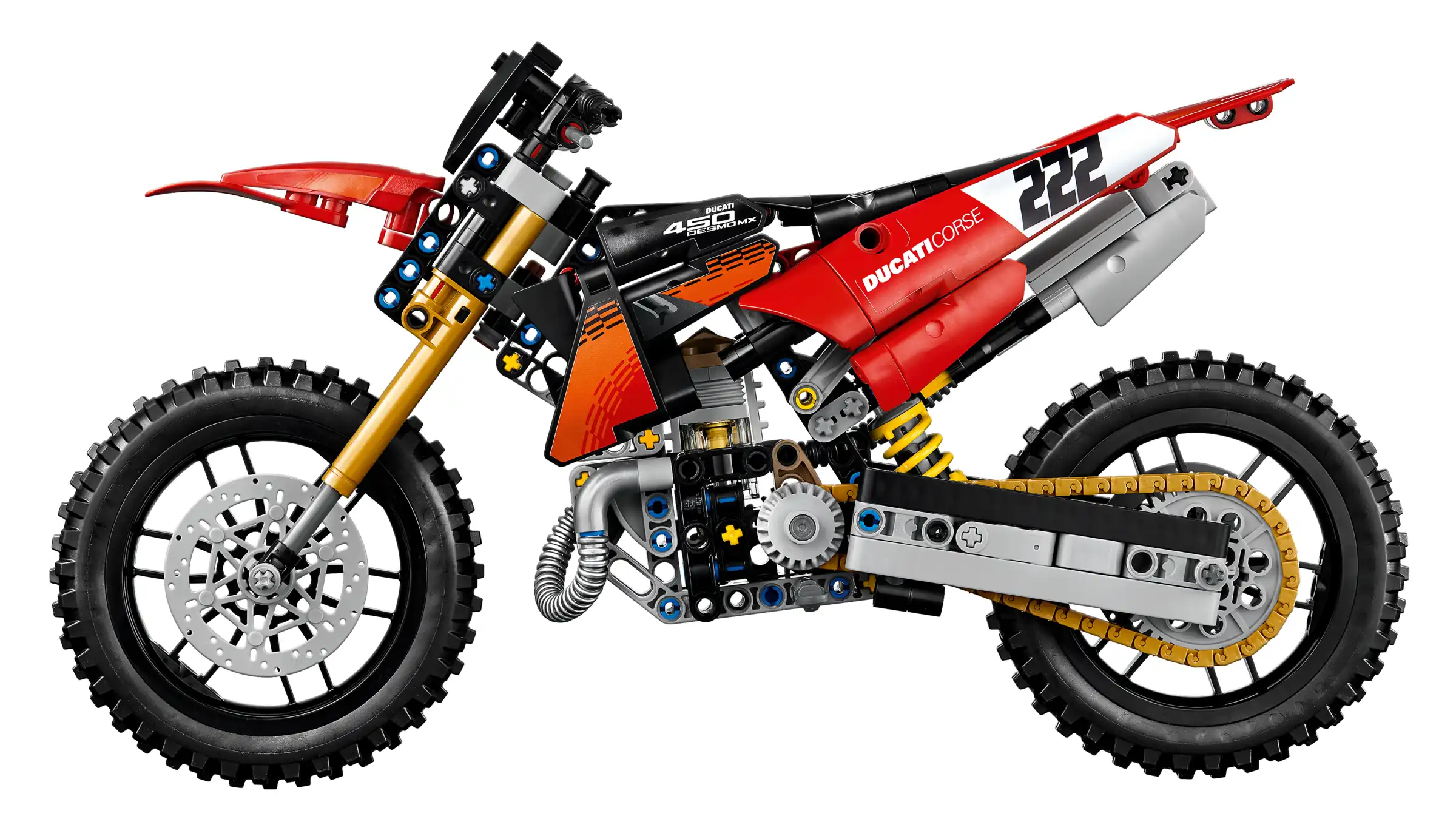 Zdjecie zestawu LEGO 42238 Technic Motocykl Ducati Desmo450 MX Factory 3