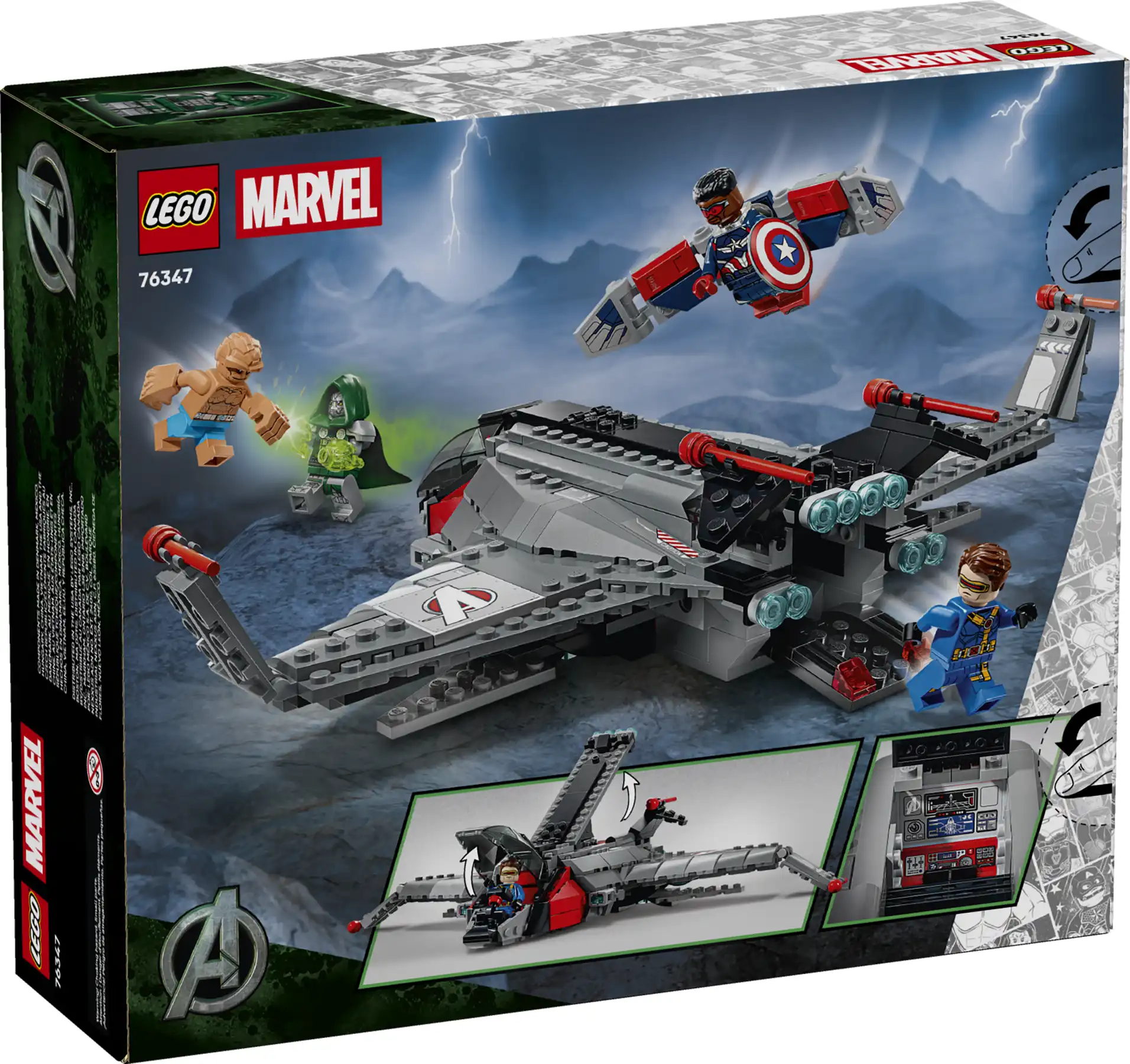 Zdjecie zestawu LEGO 76347 Marvel Avengers: Doomsday Quinjet 3