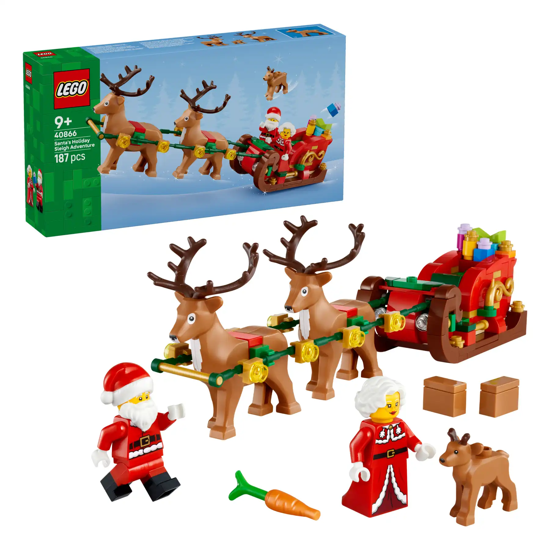 Zdjecie zestawu LEGO 40866 Inne Gwiazdkowa przygoda Mikołaja na saniach 1